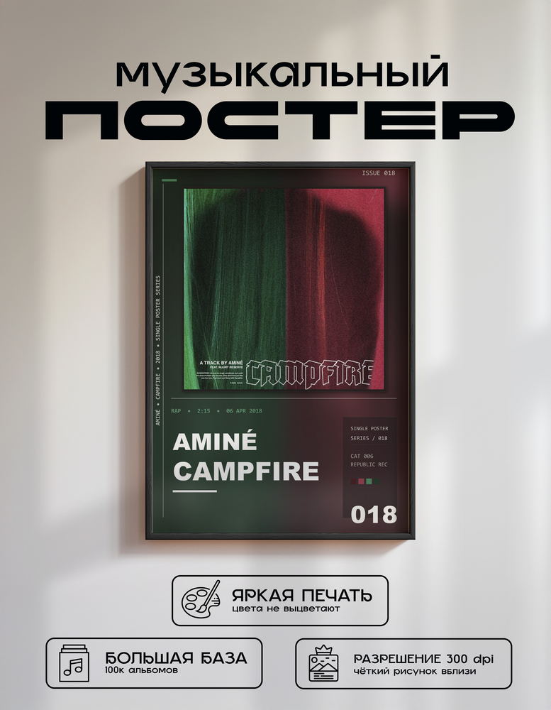 Music poster: Aminé - Campfire
