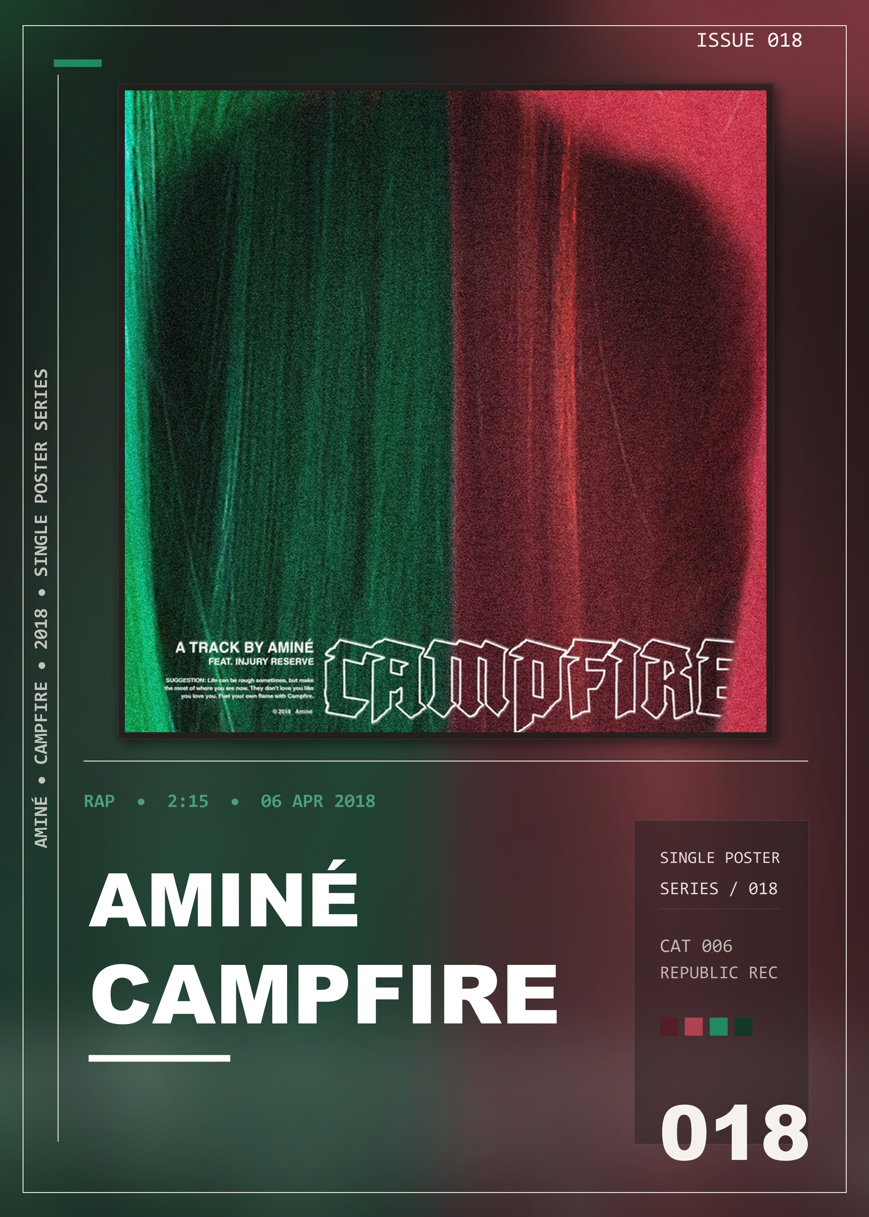 Music poster: Aminé - Campfire
