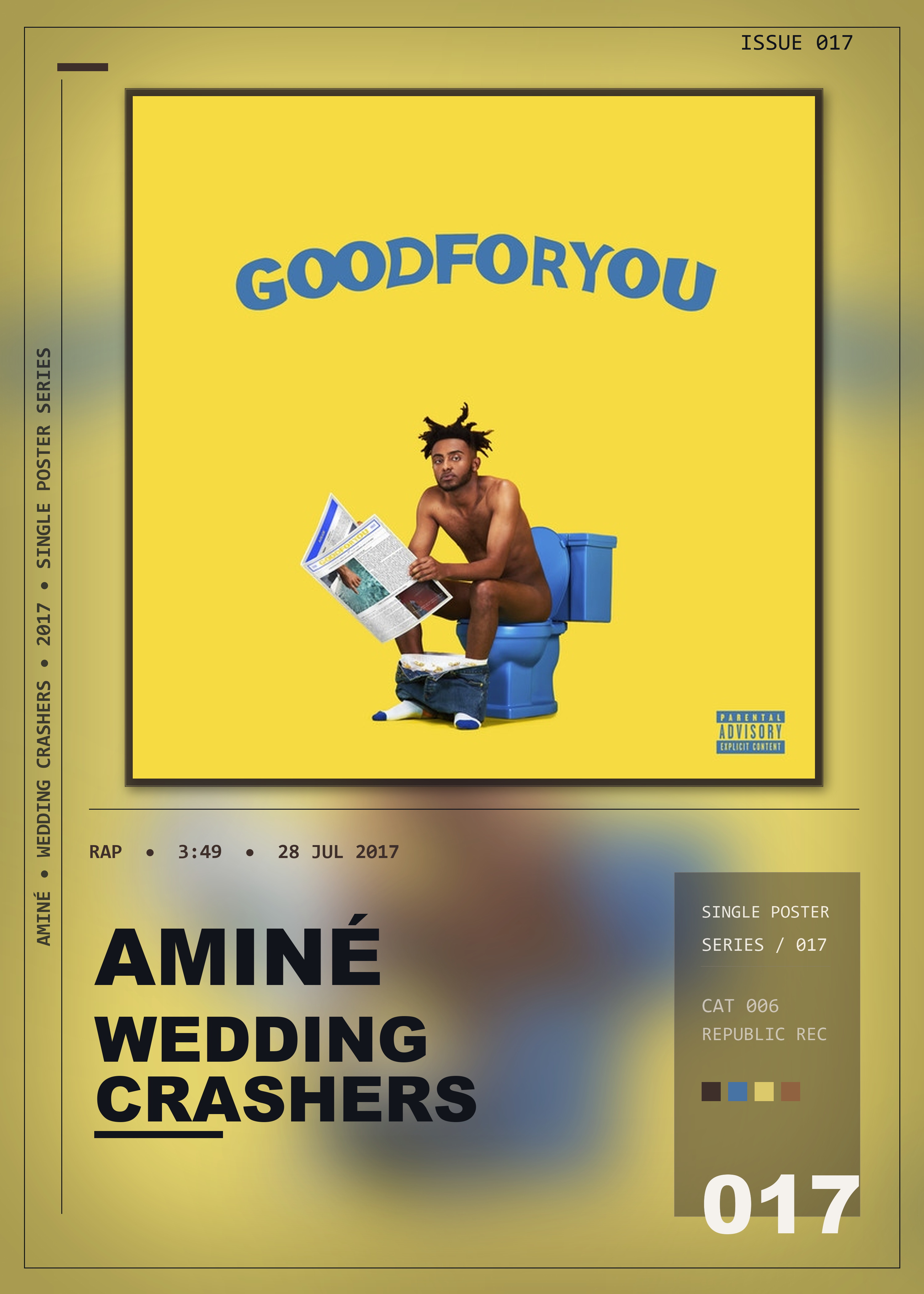Music poster: Aminé - Wedding Crashers