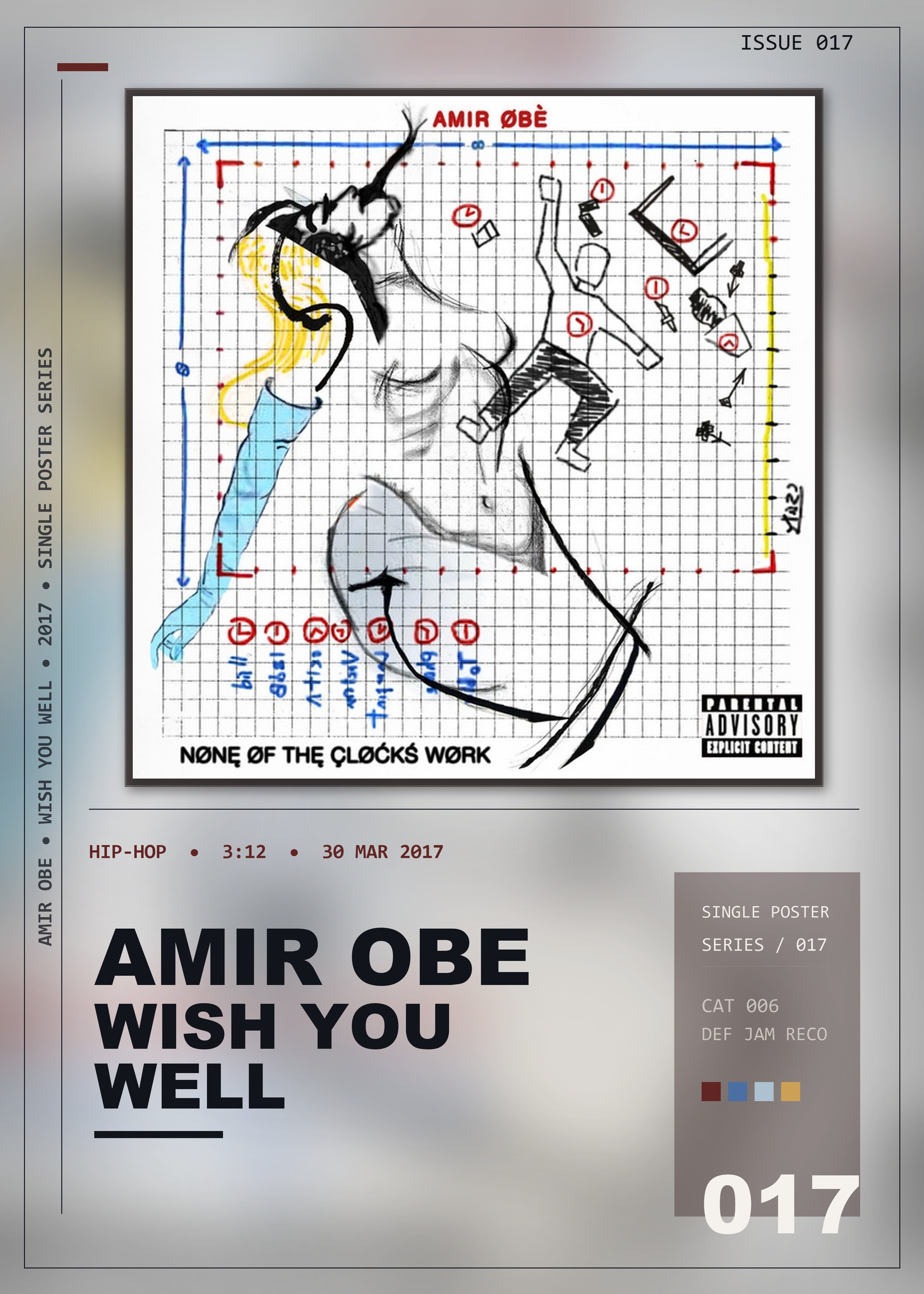 Music poster: Amir Obe - WISH YOU WELL