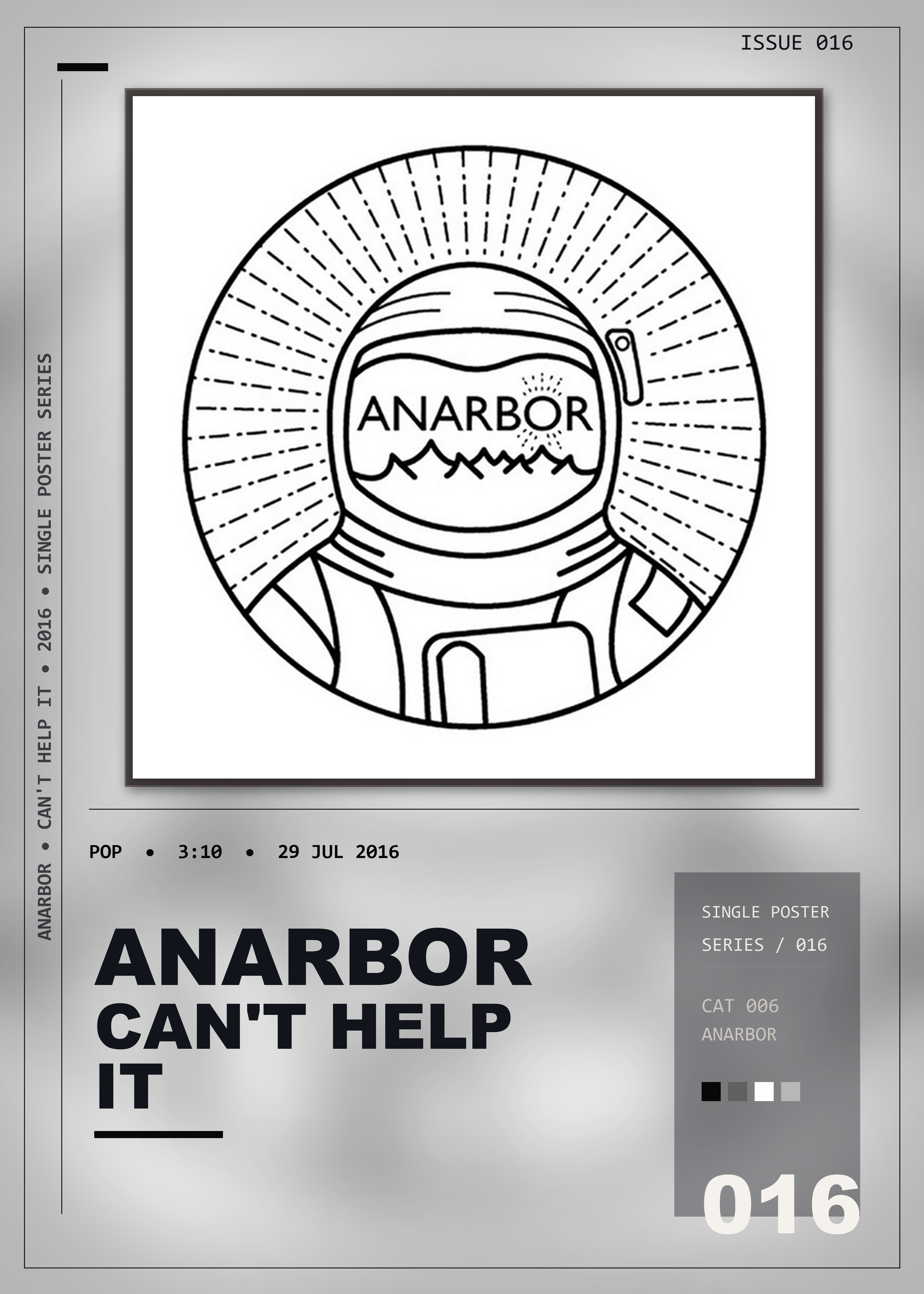 Music poster: Anarbor - Cant Help It