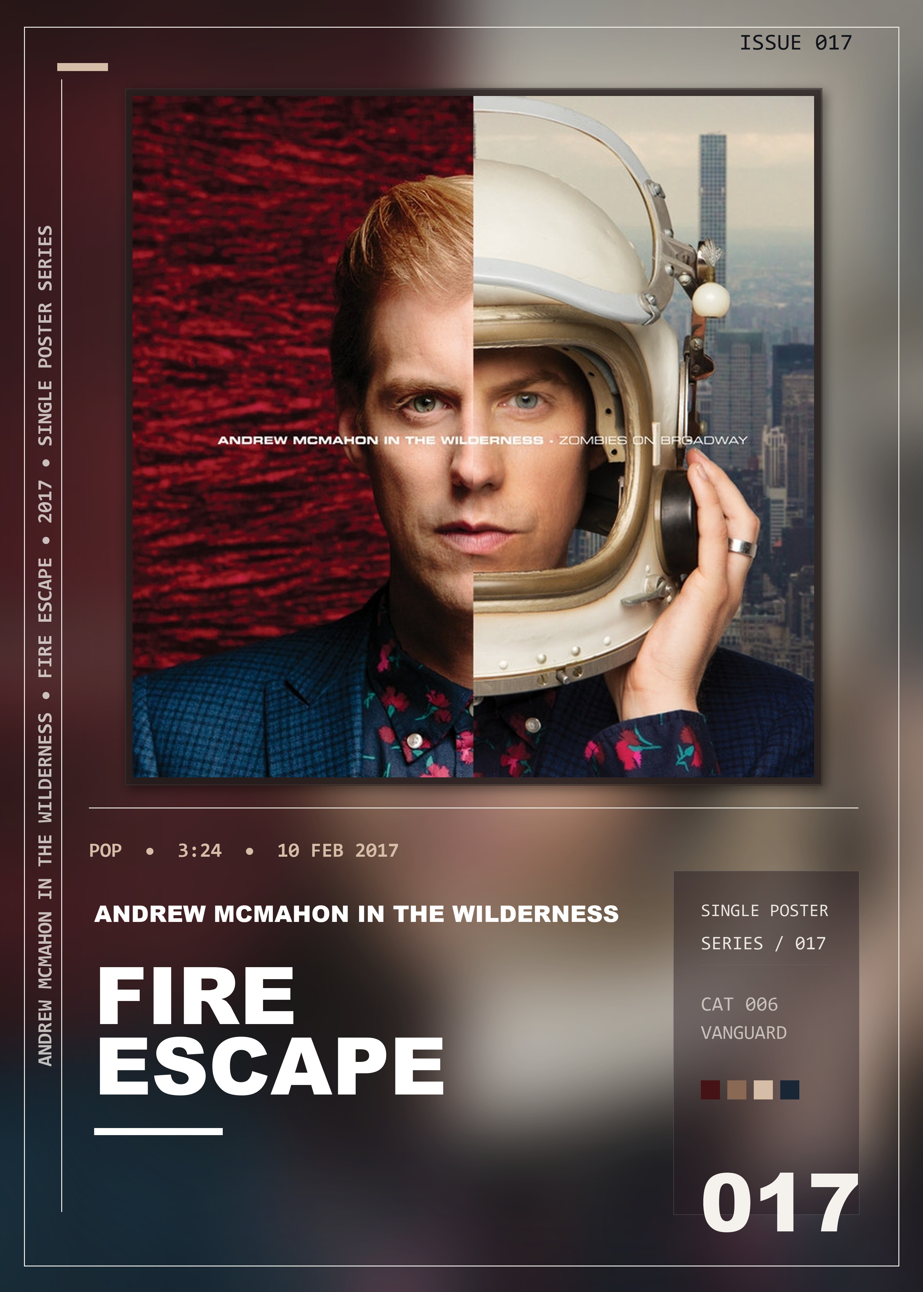 Music poster: Andrew McMahon in the Wilderness - Fire Escape