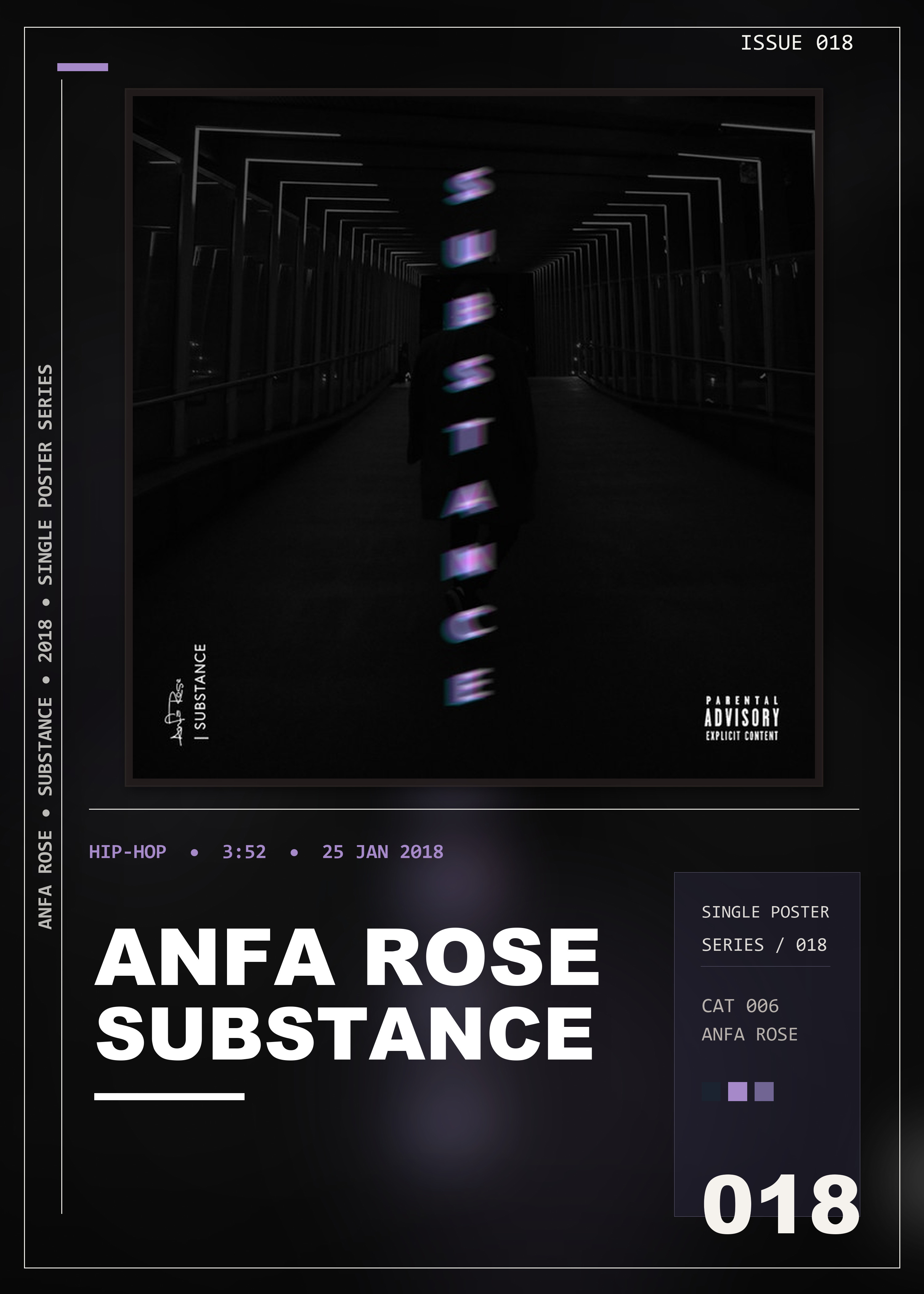 Music poster: Anfa Rose - Substance
