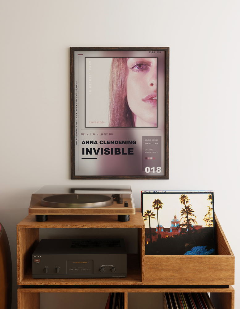 Music poster: Anna Clendening - Invisible