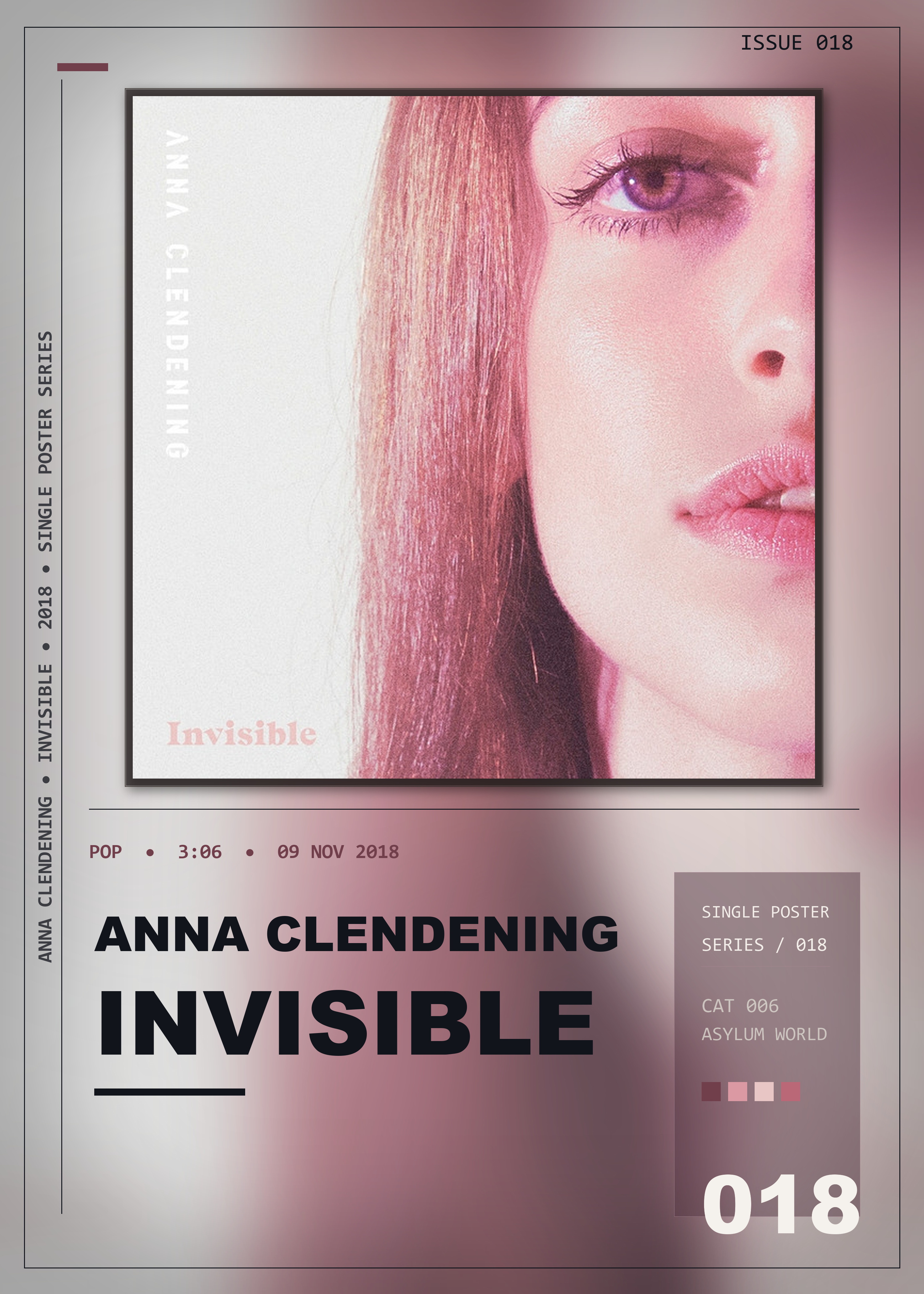 Music poster: Anna Clendening - Invisible