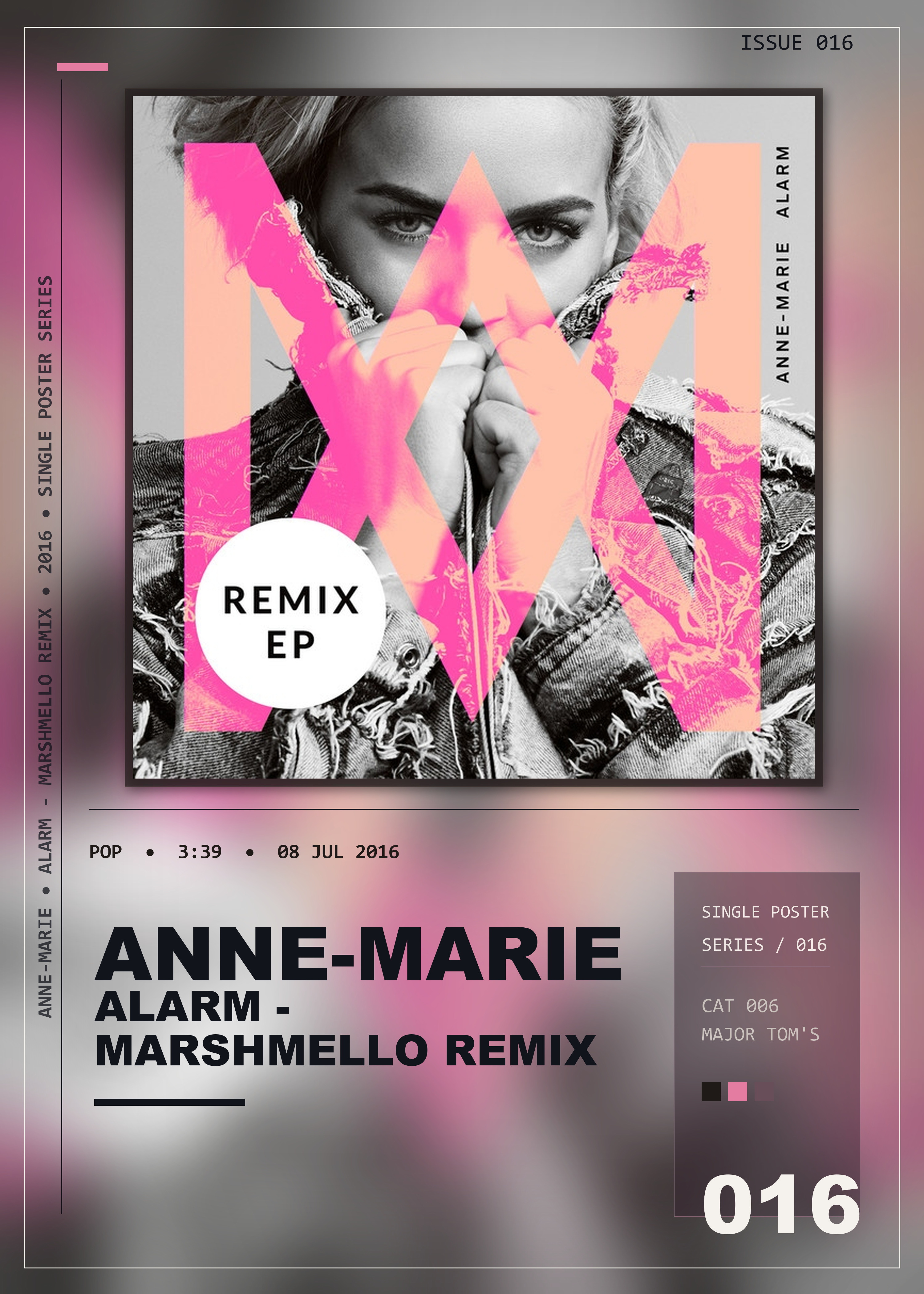 Music poster: Anne-Marie - Alarm - Marshmello Remix