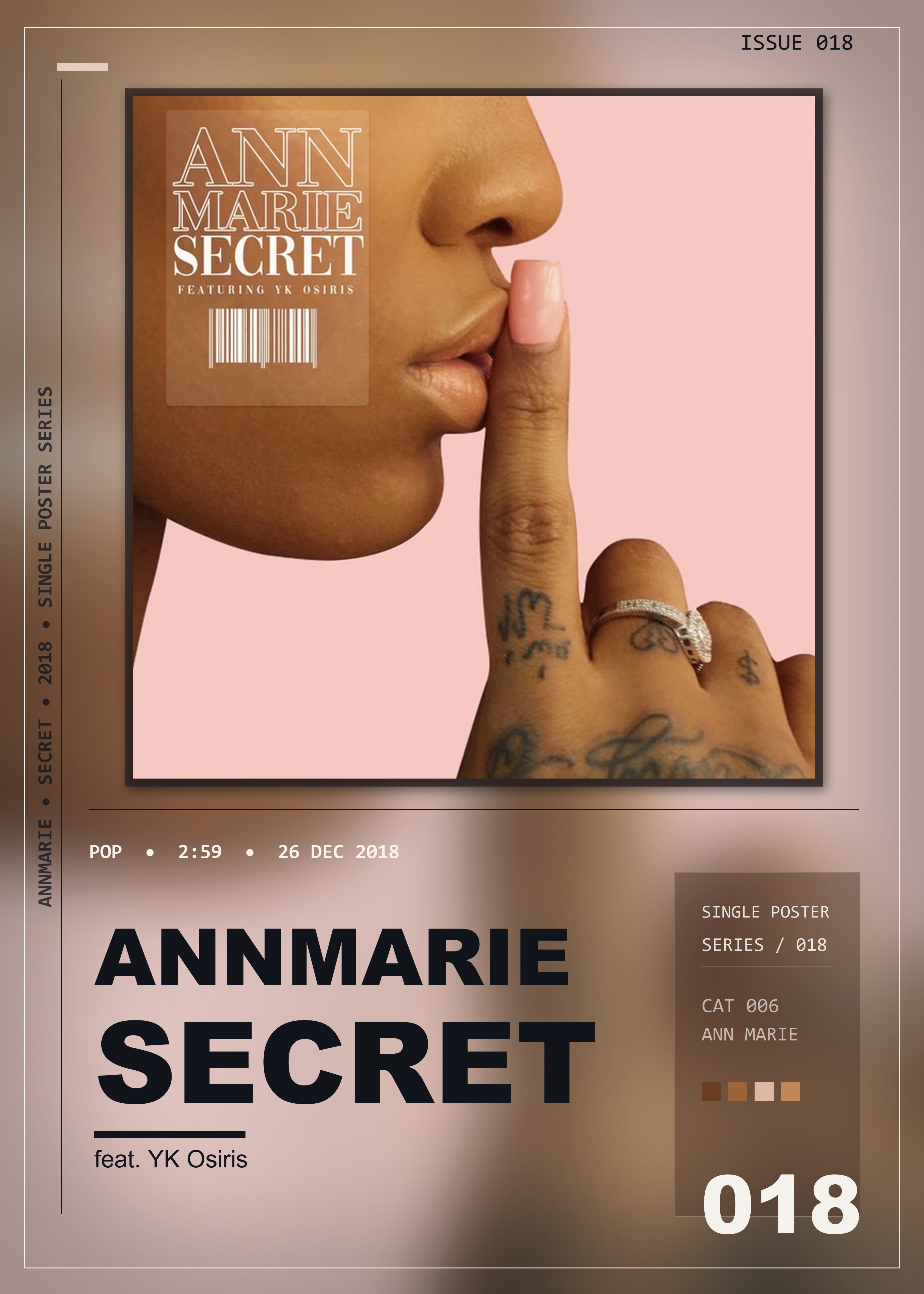 Music poster: Annmarie - Secret feat YK Osiris