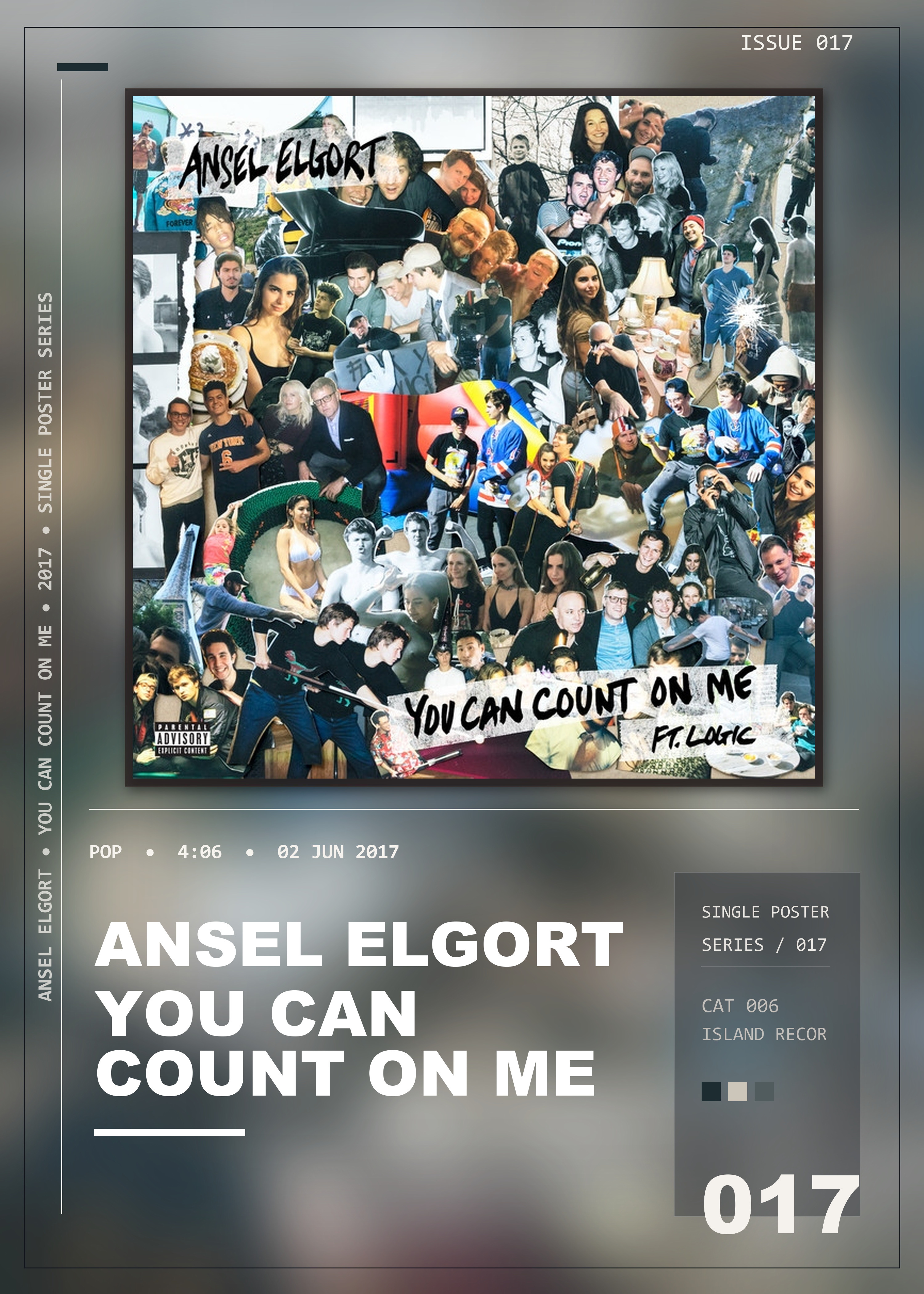 Music poster: Ansel Elgort - You Can Count On Me