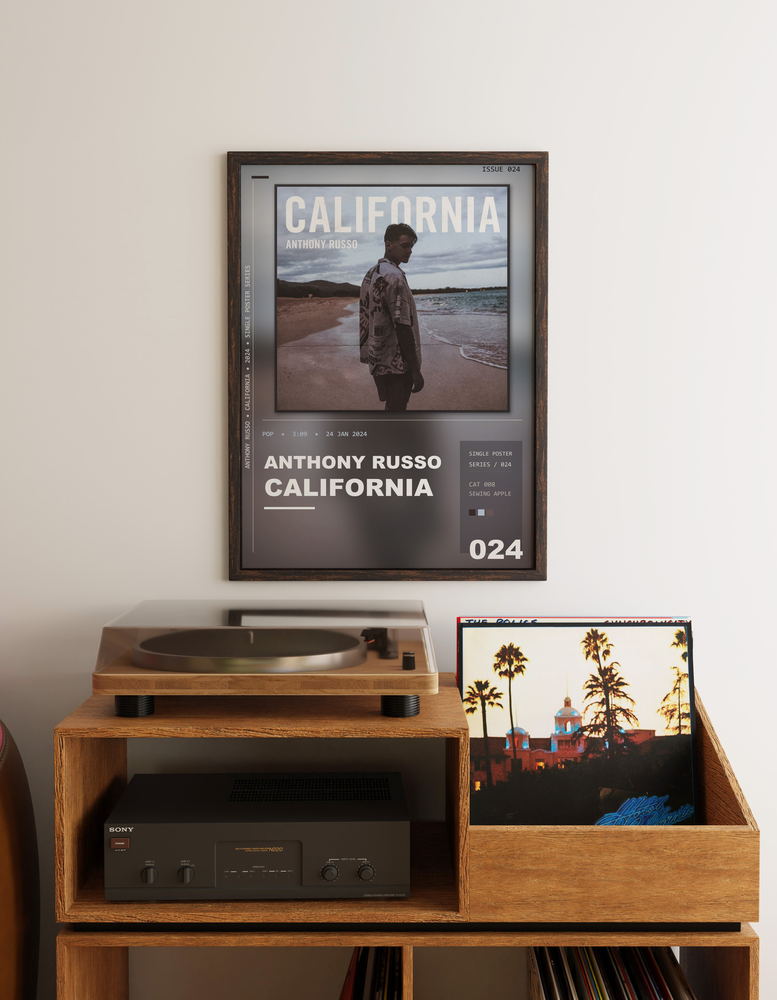 Music poster: Anthony Russo - California