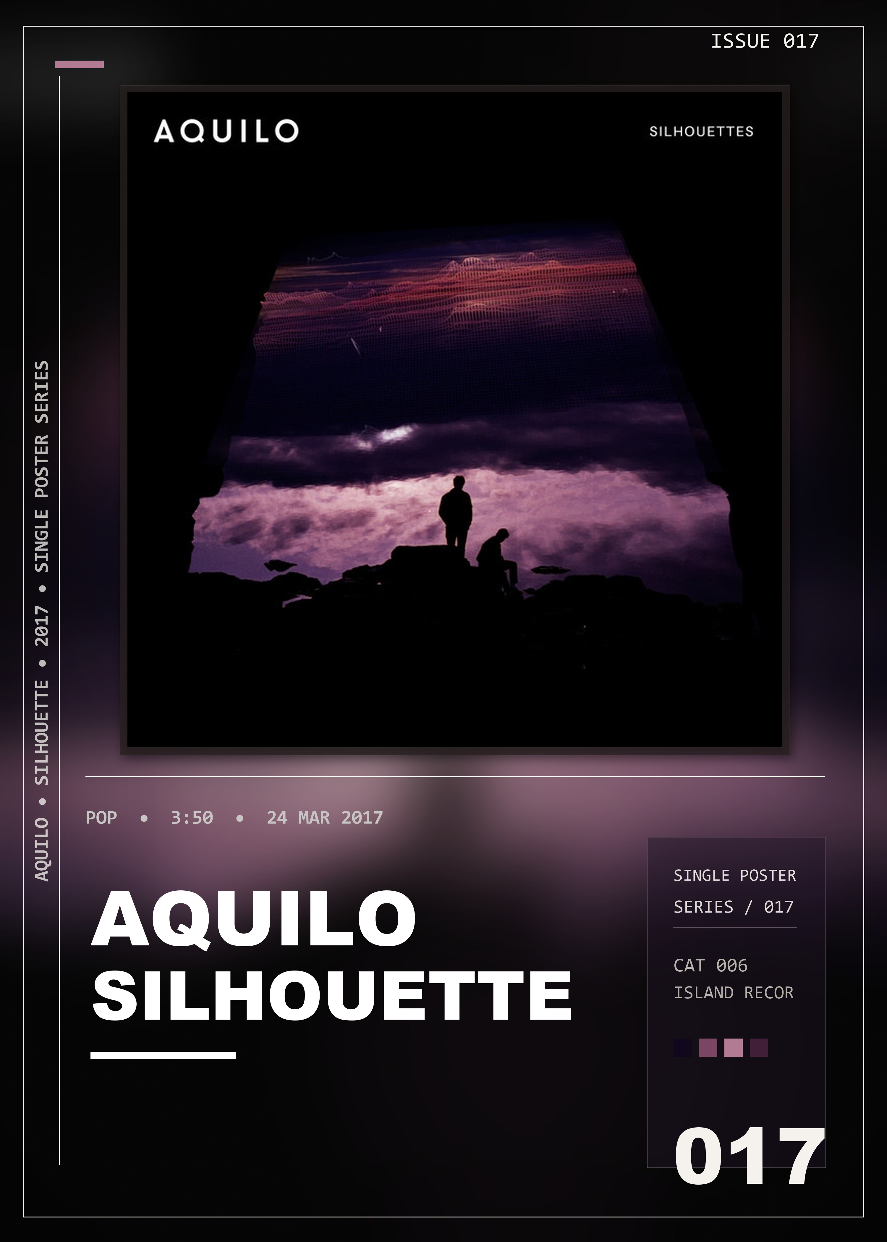 Music poster: Aquilo - Silhouette