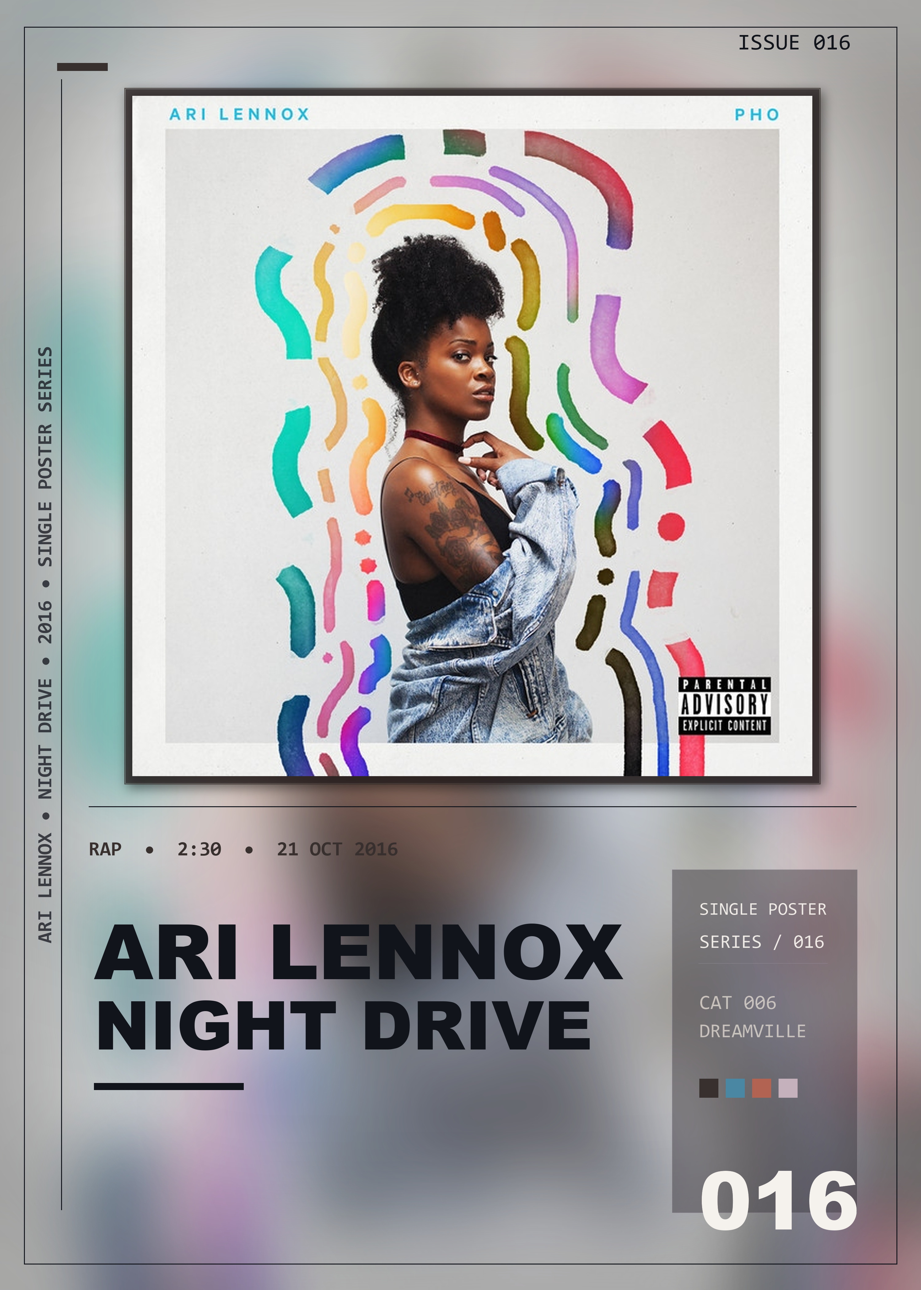 Music poster: Ari Lennox - Night Drive