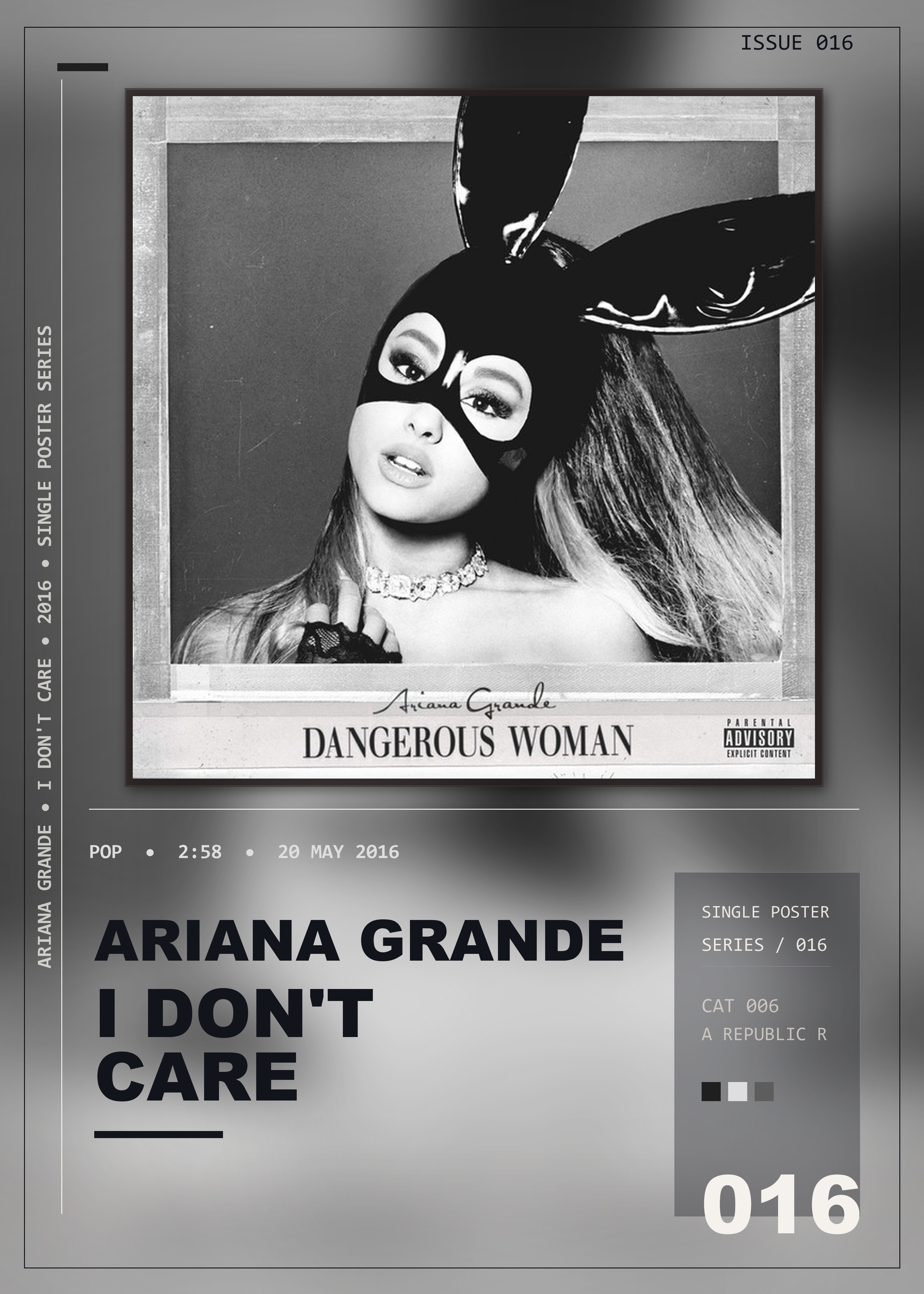 Music poster: Ariana Grande - I Dont Care