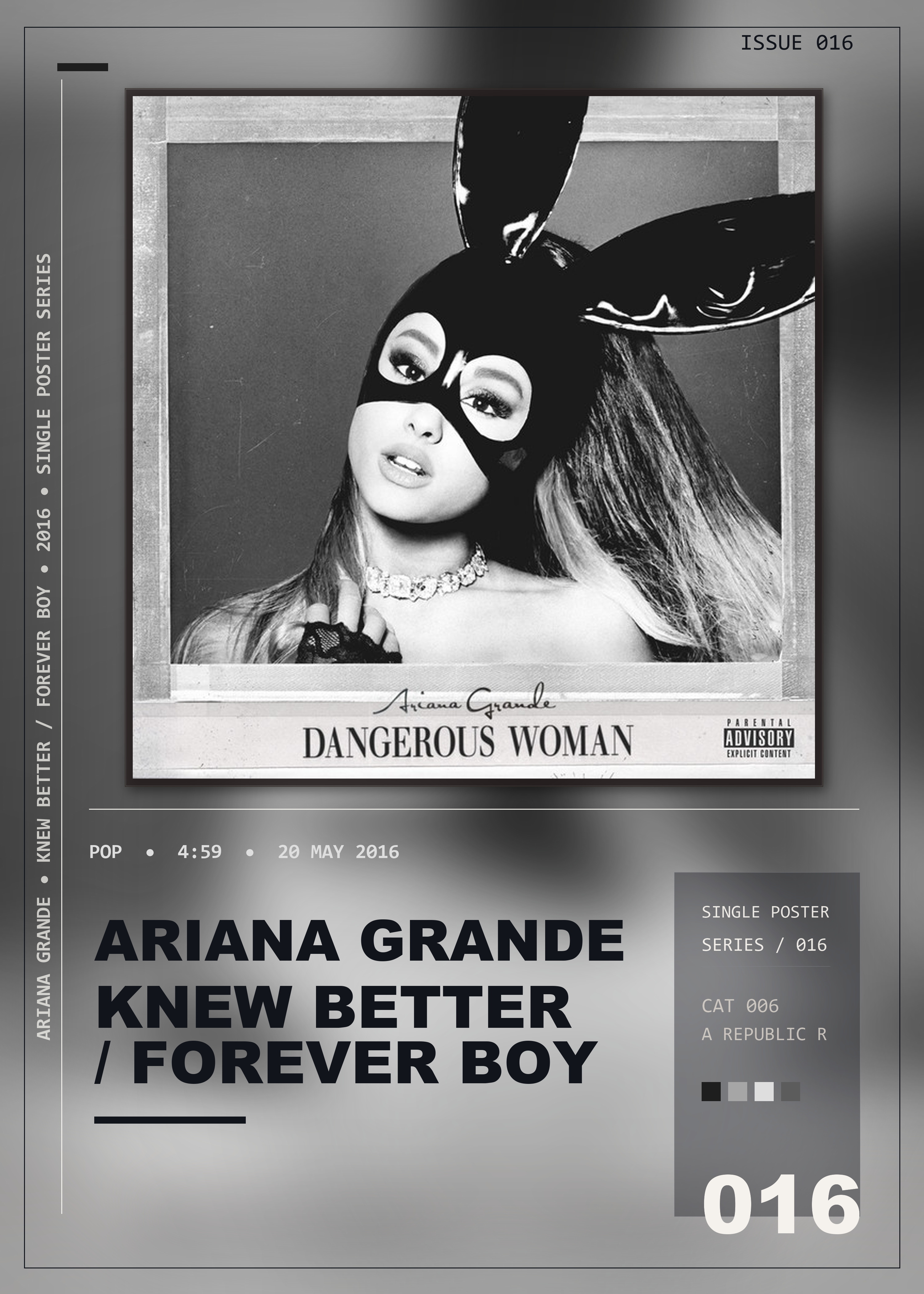 Music poster: Ariana Grande - Knew Better Forever Boy