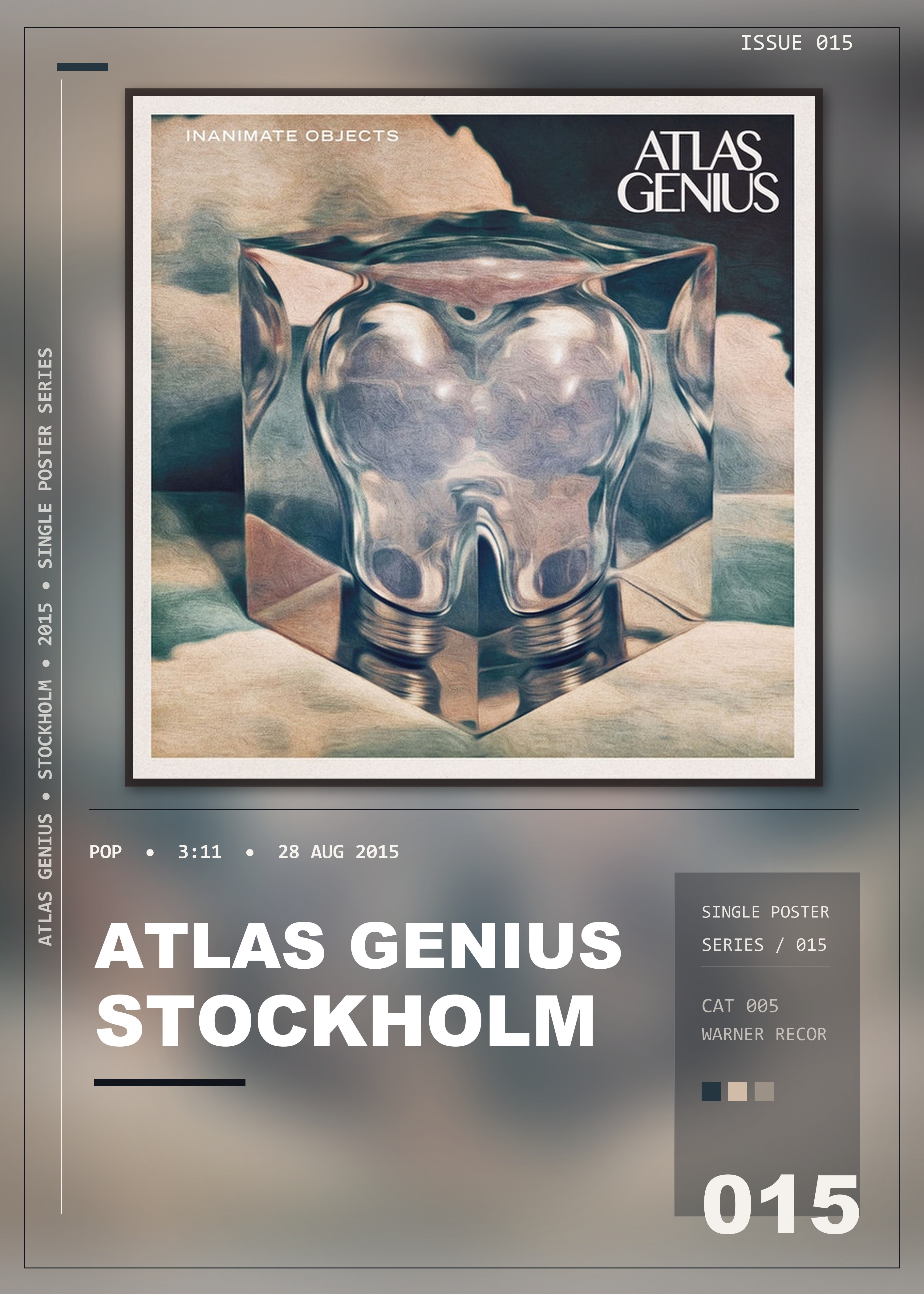 Music poster: Atlas Genius - Stockholm