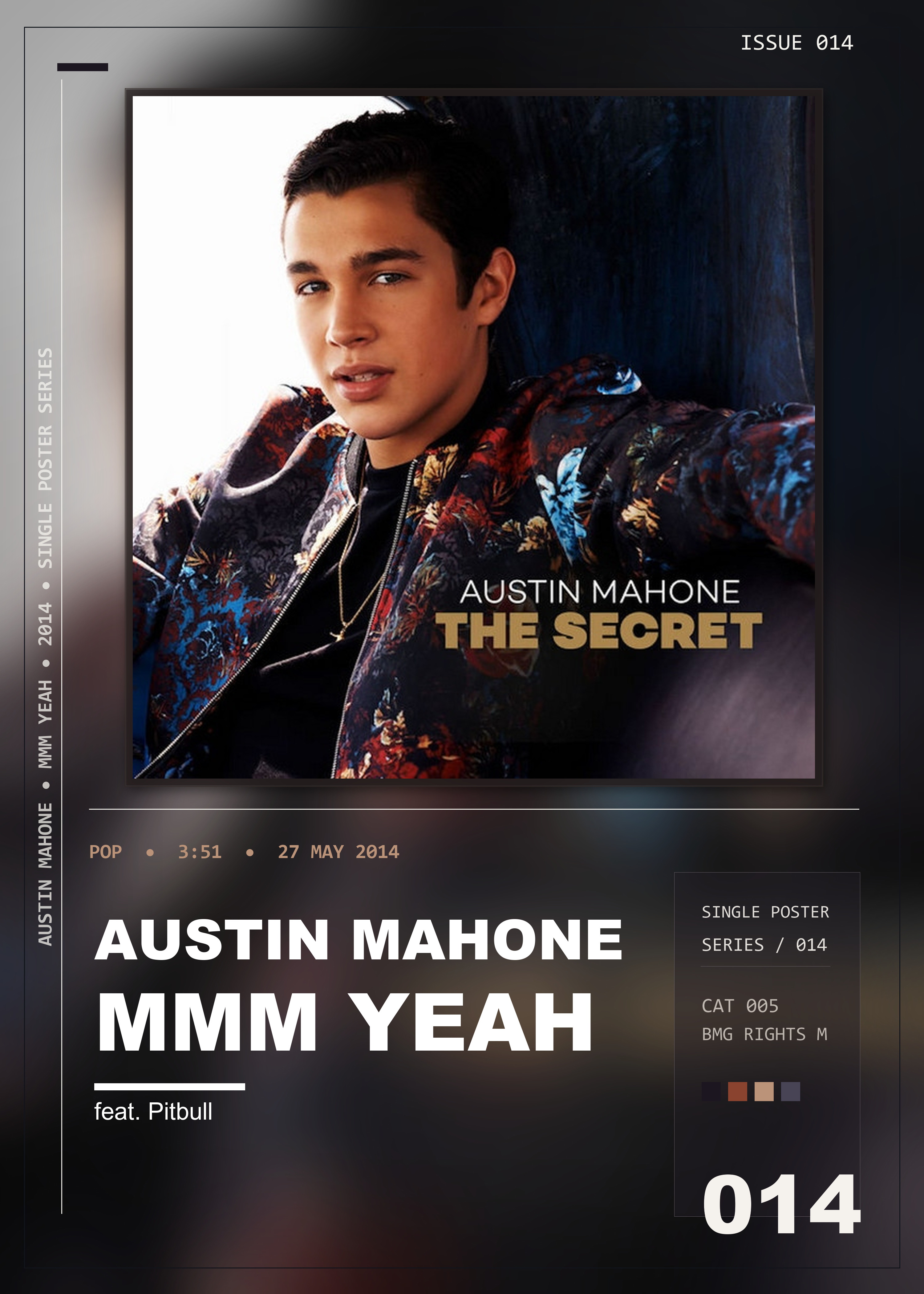 Music poster: Austin Mahone - Mmm Yeah feat Pitbull