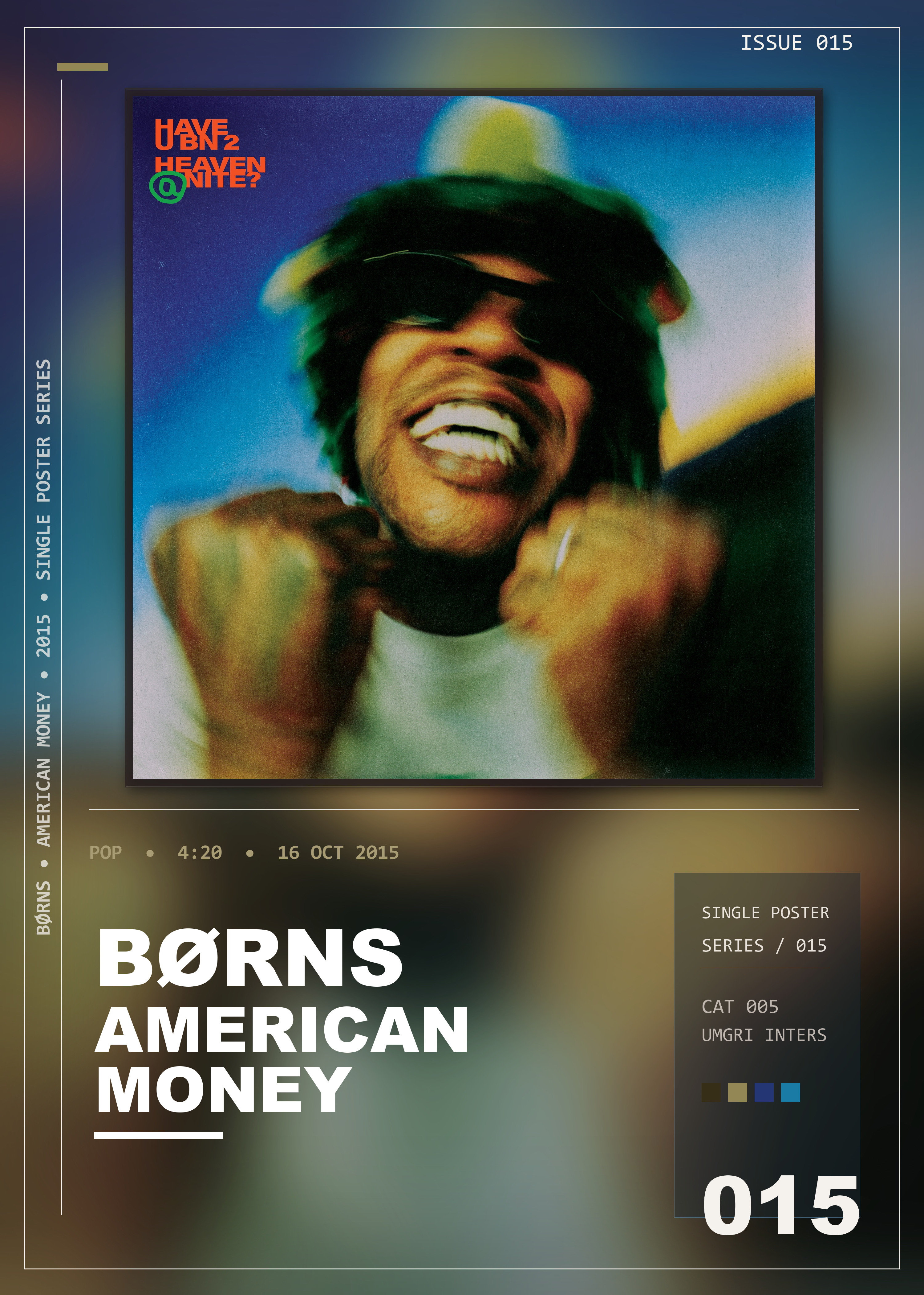 Music poster: BØRNS - American Money