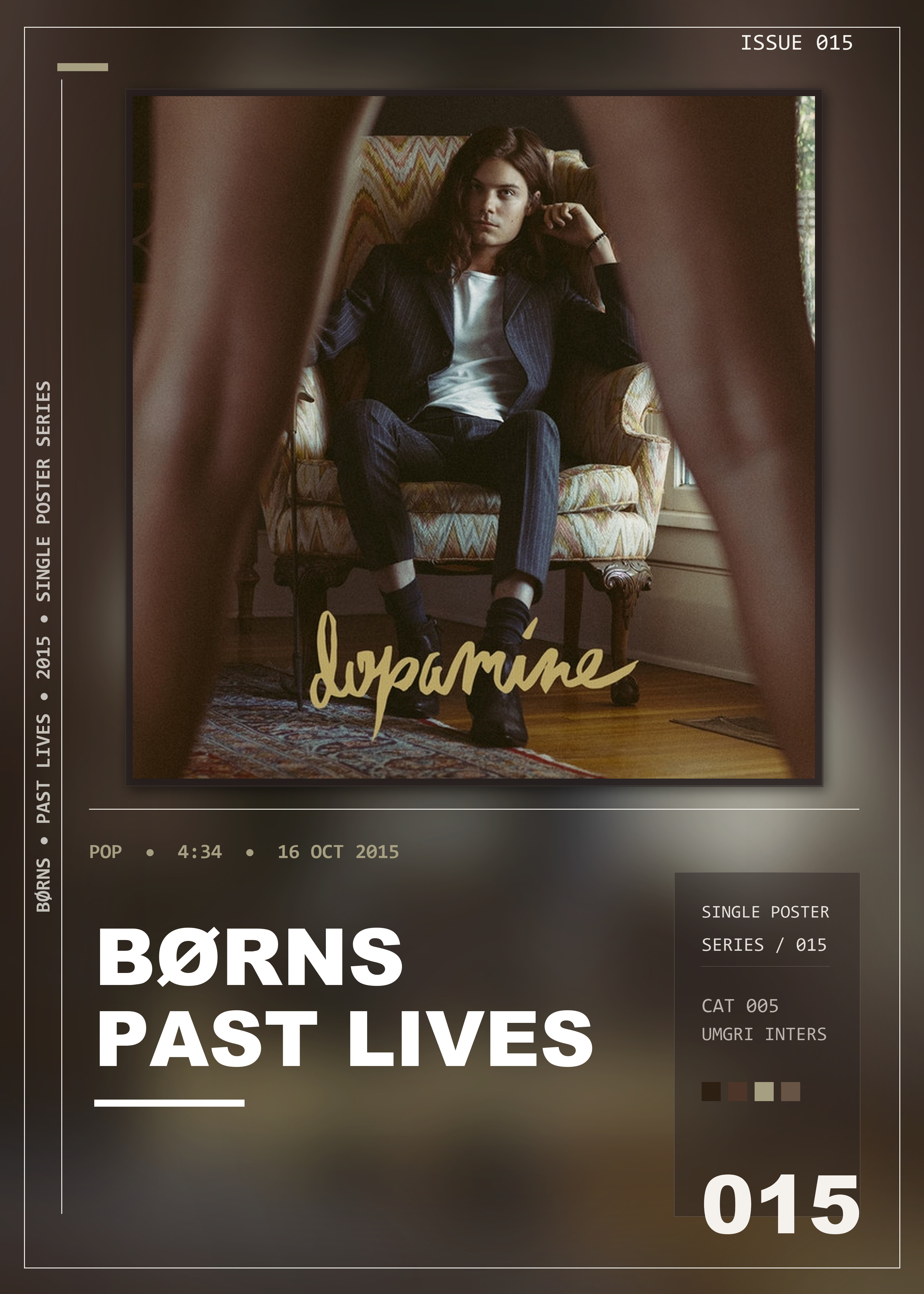 Music poster: BØRNS - Past Lives