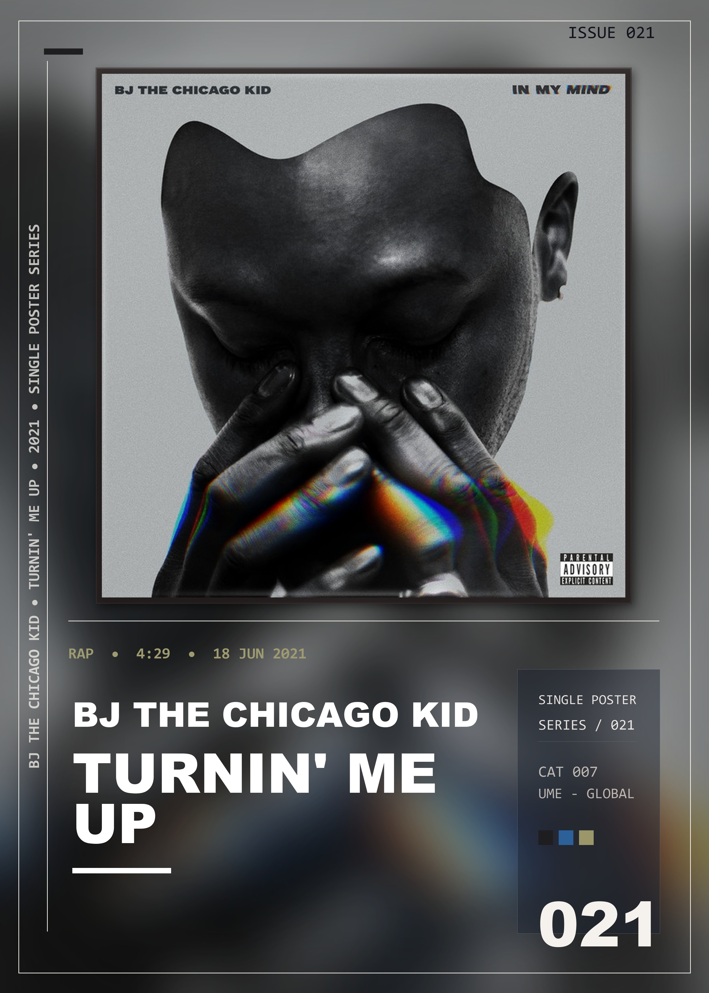 Music poster: BJ The Chicago Kid - Turnin Me Up