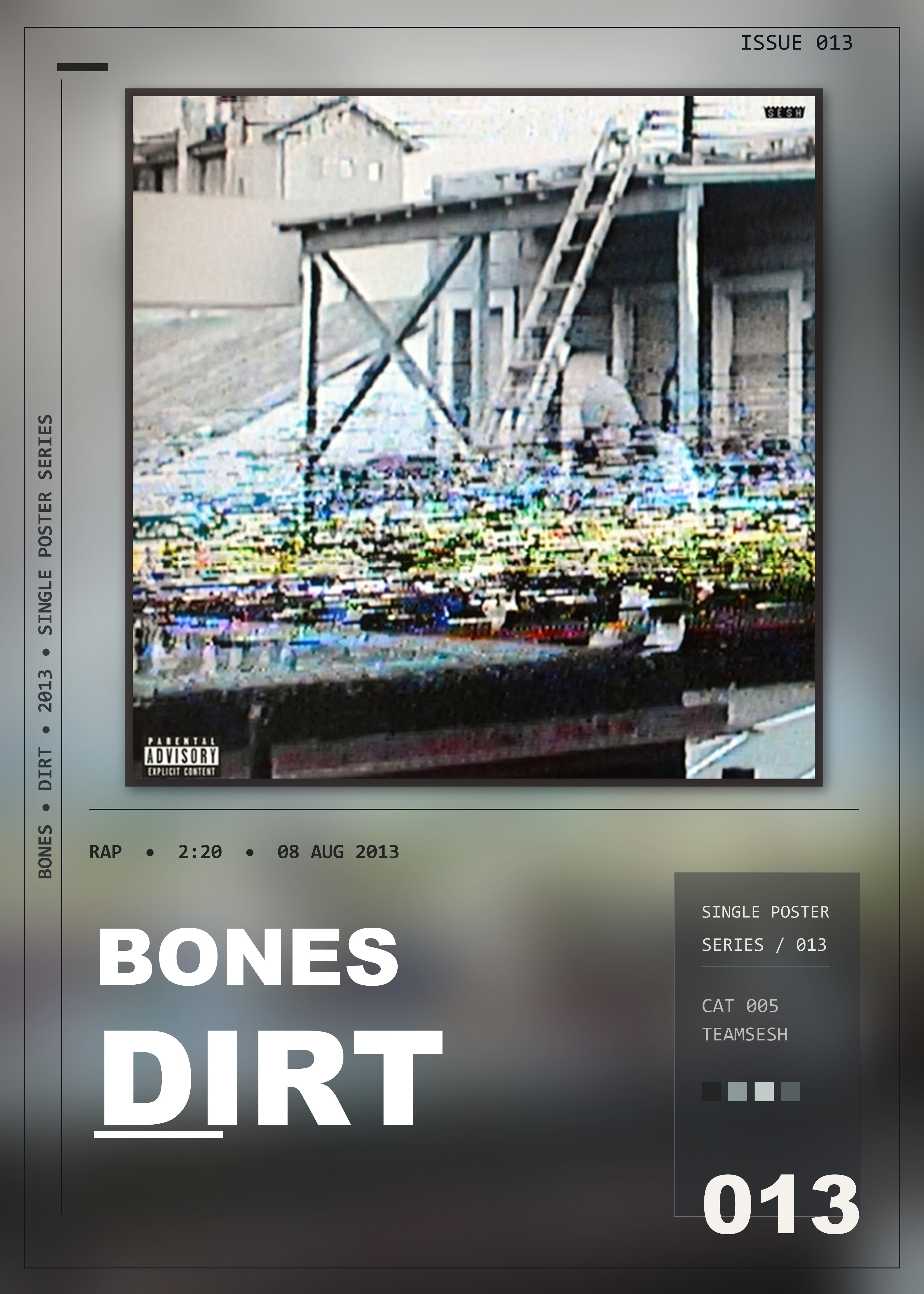 Music poster: BONES - Dirt