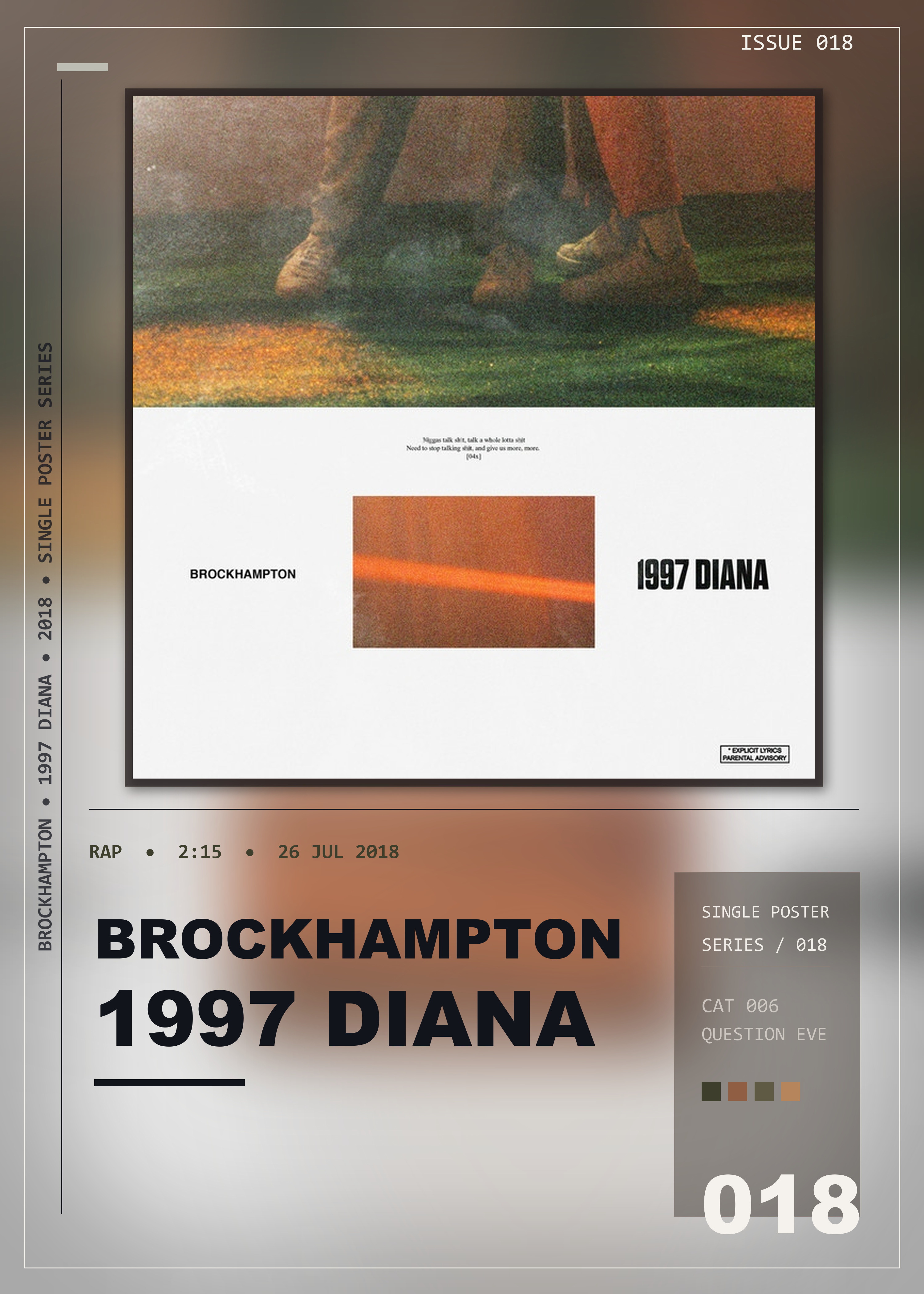 Music poster: BROCKHAMPTON - 1997 DIANA