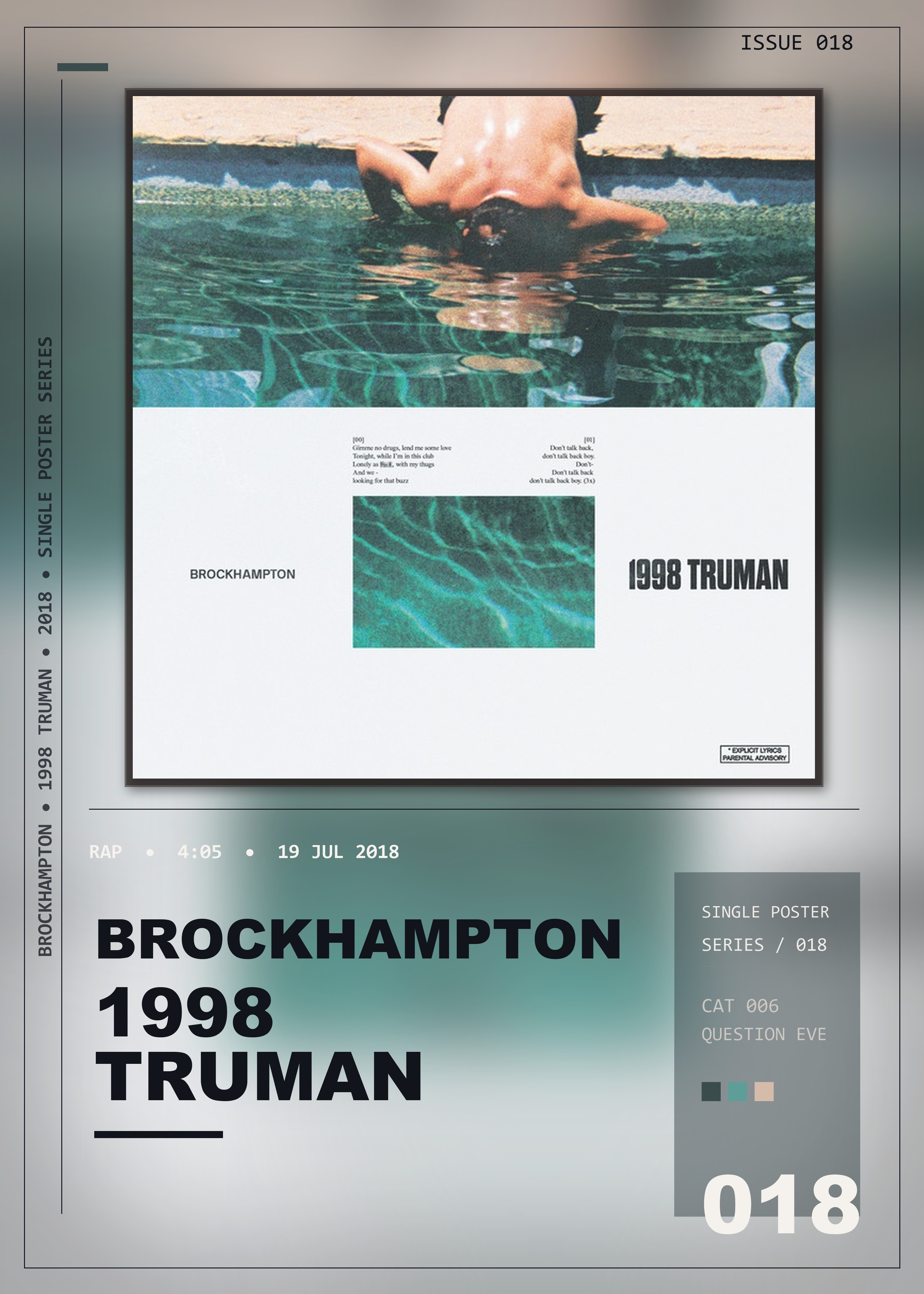 Music poster: BROCKHAMPTON - 1998 TRUMAN