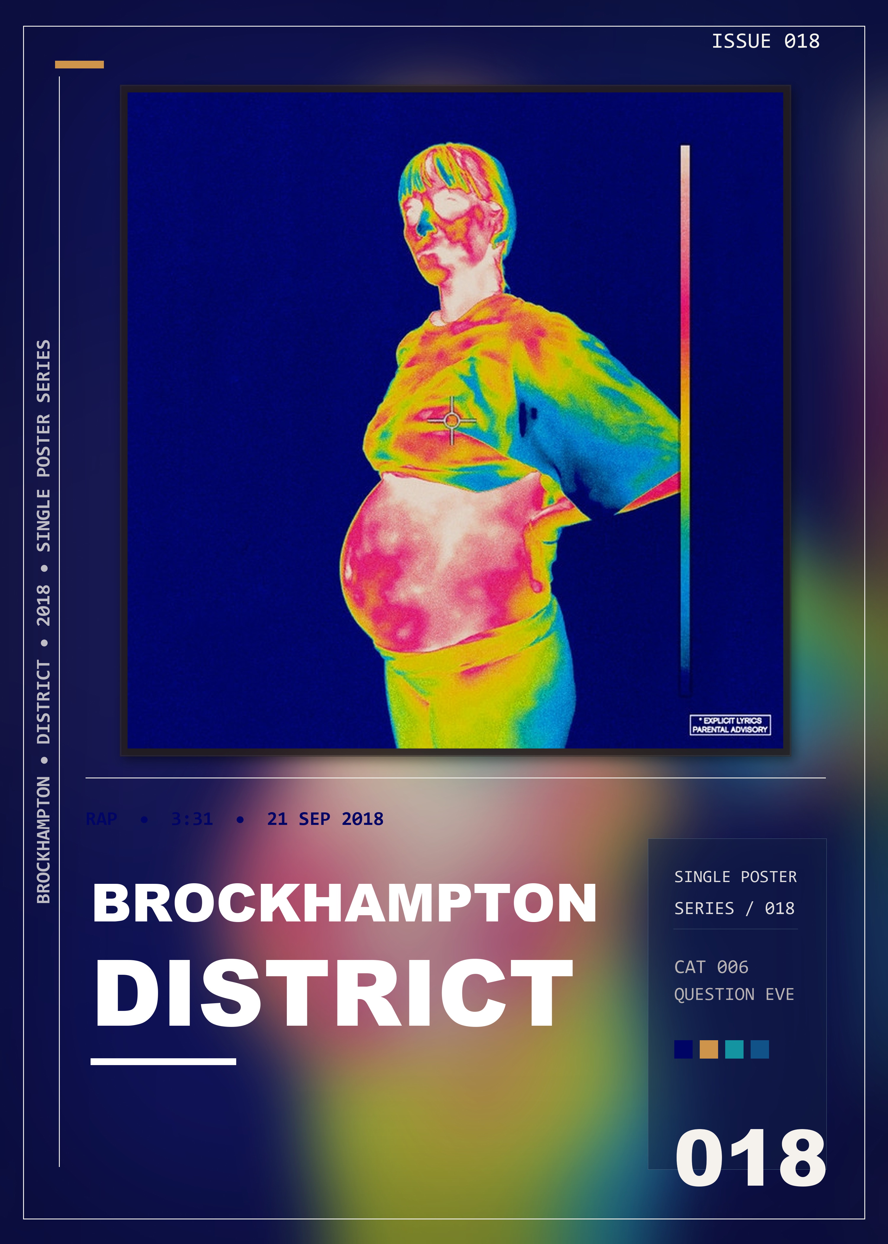 Music poster: BROCKHAMPTON - DISTRICT