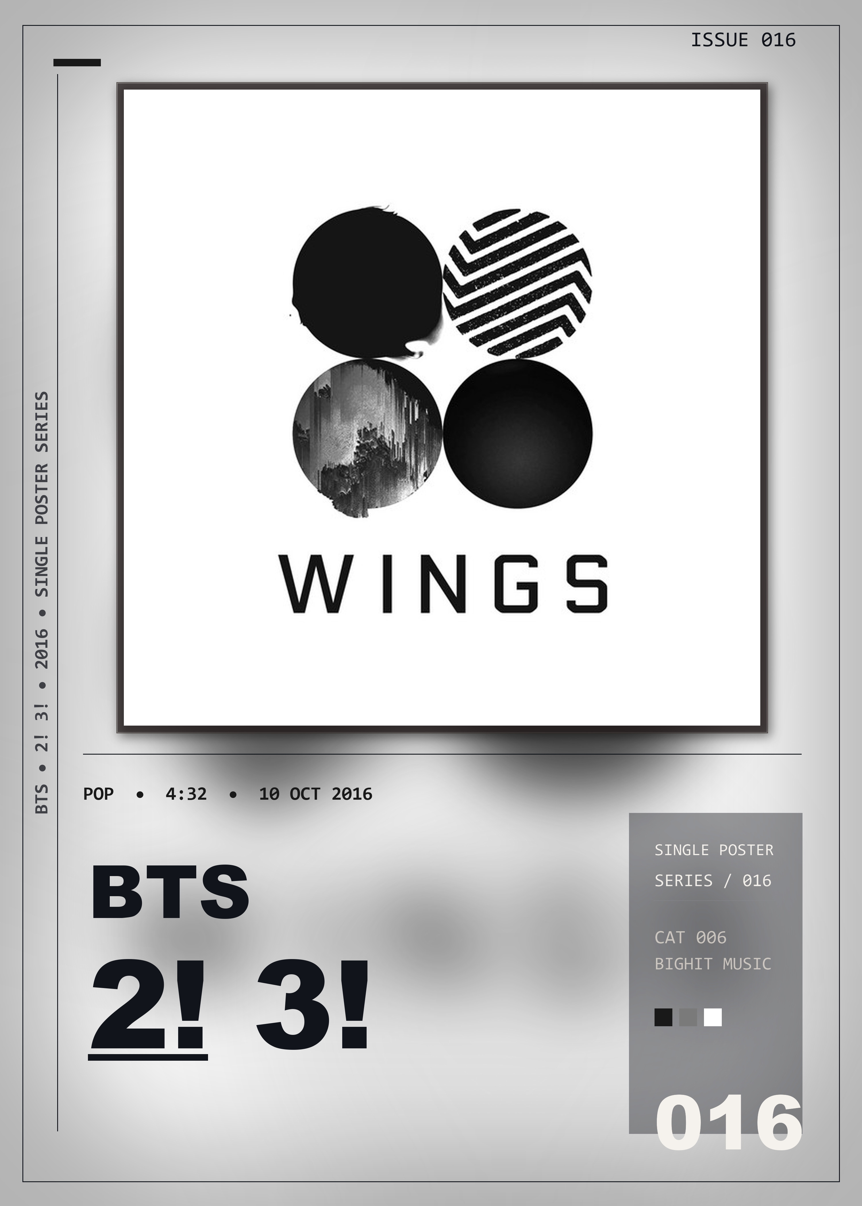 Music poster: BTS - 2 3