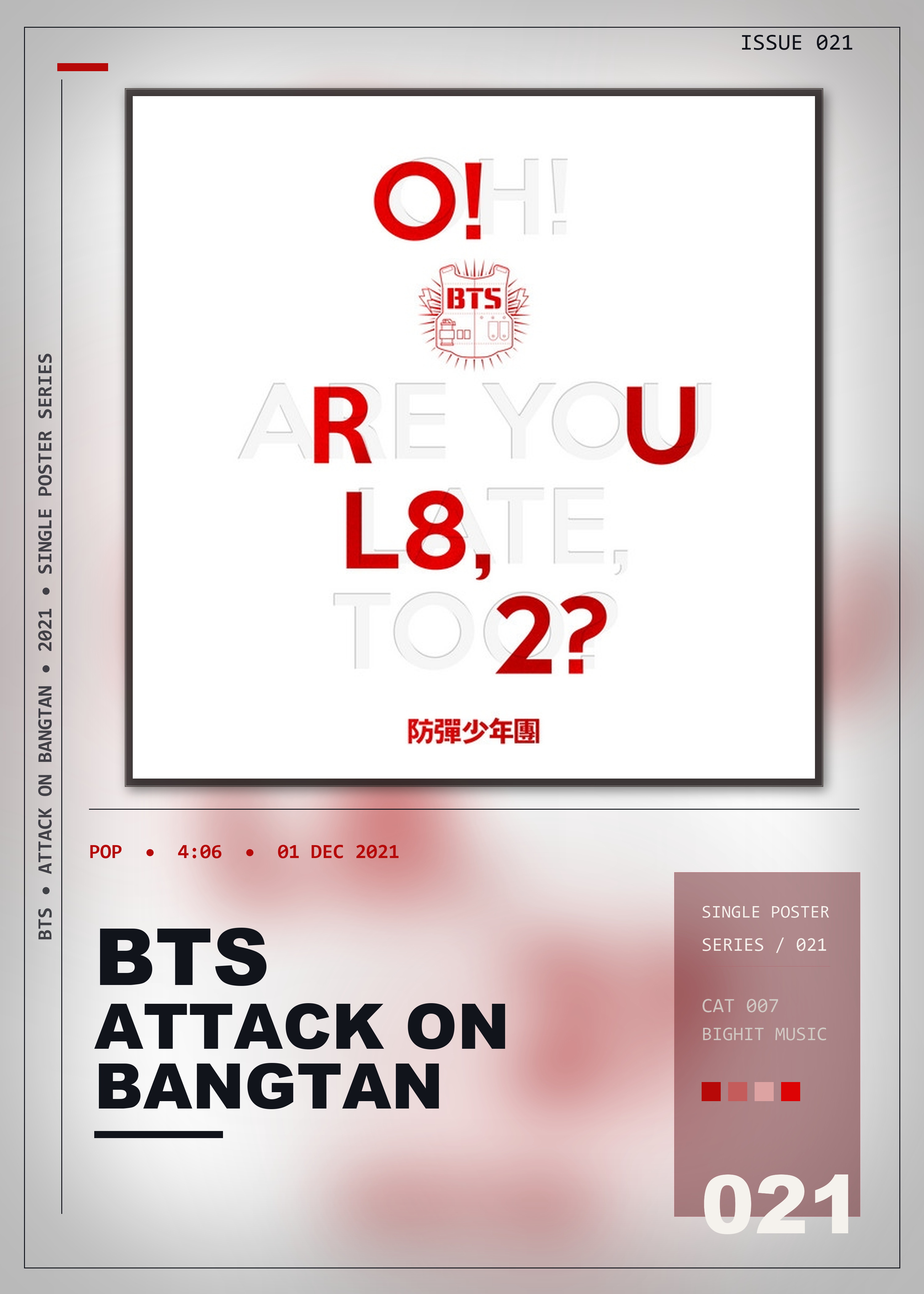 Music poster: BTS - Attack on Bangtan