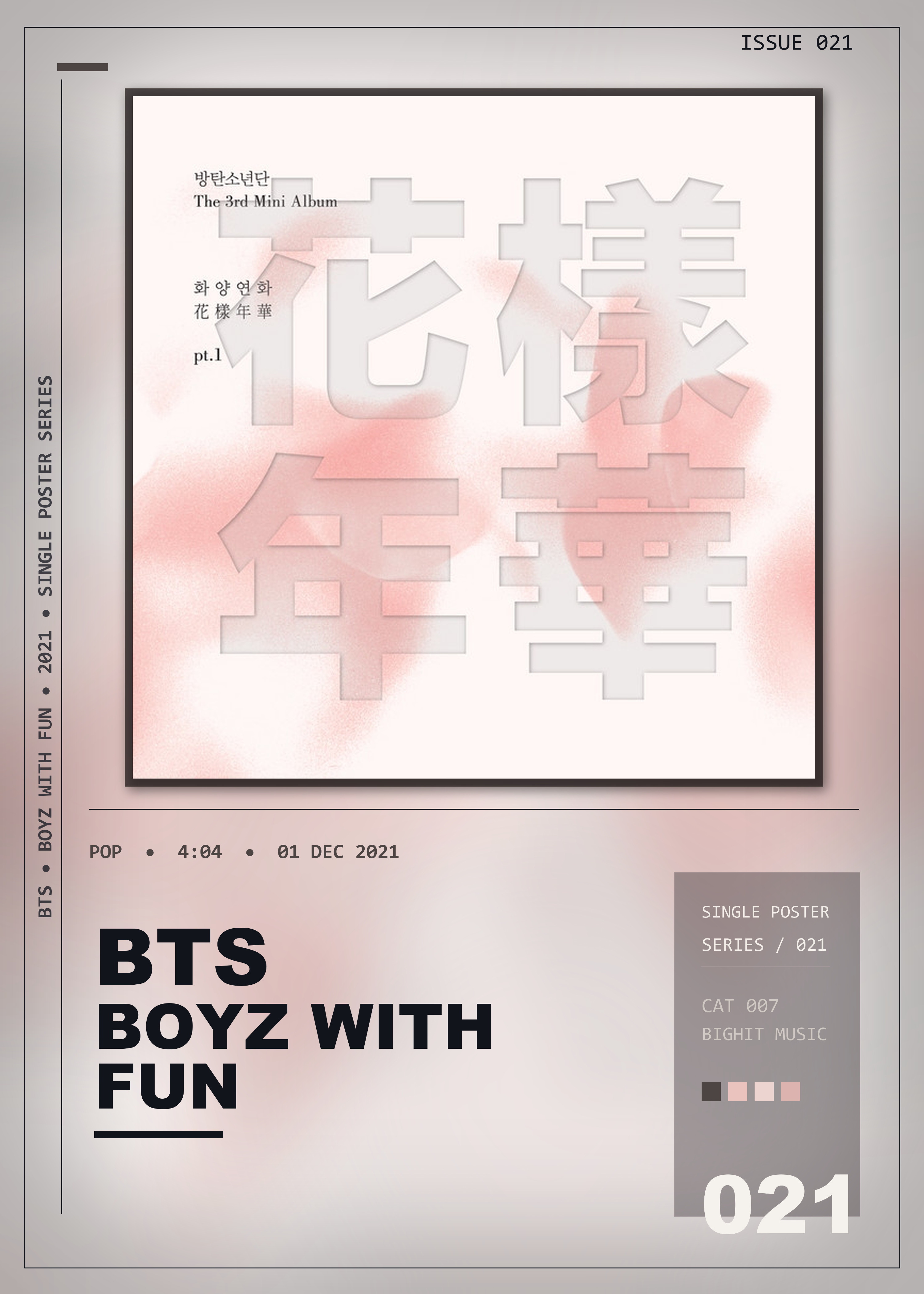 Music poster: BTS - Boyz with Fun