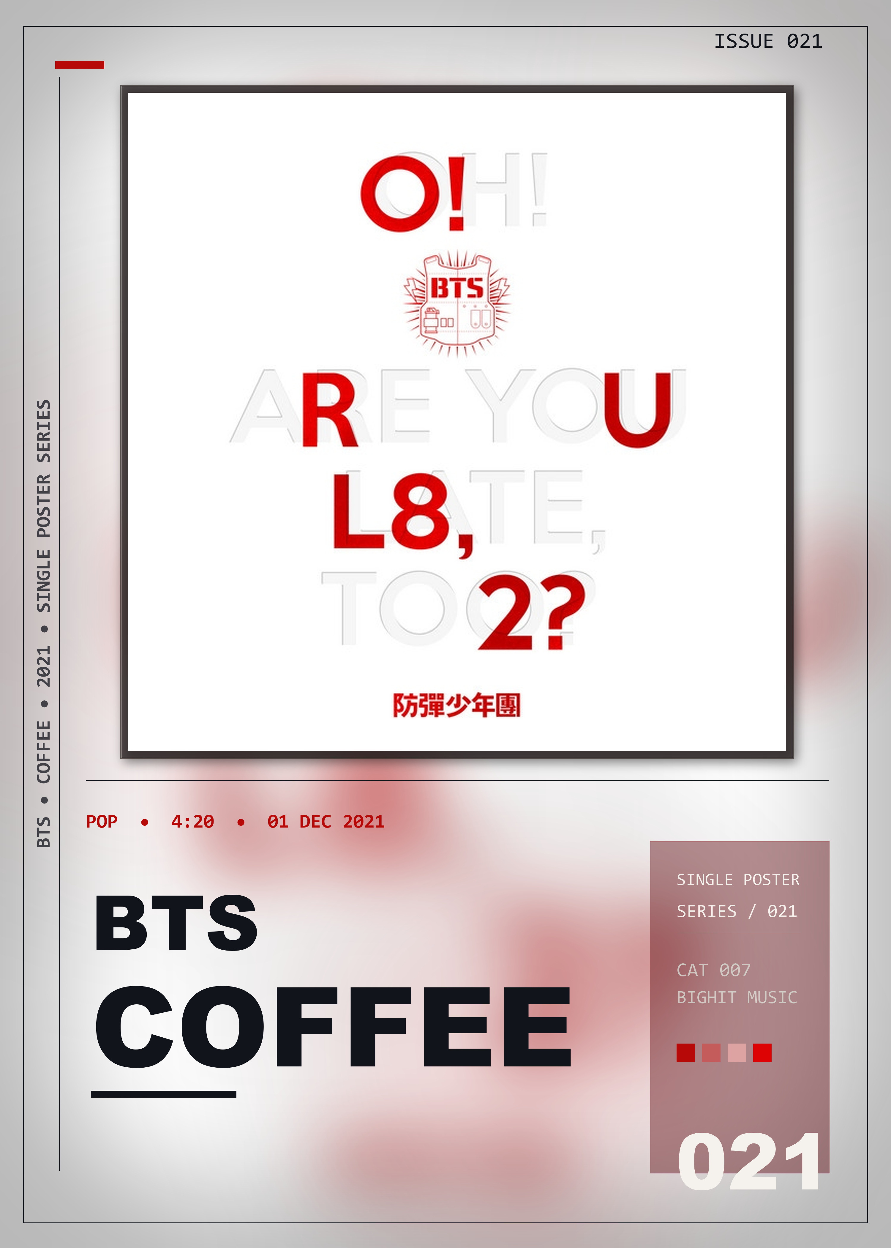 Music poster: BTS - Coffee