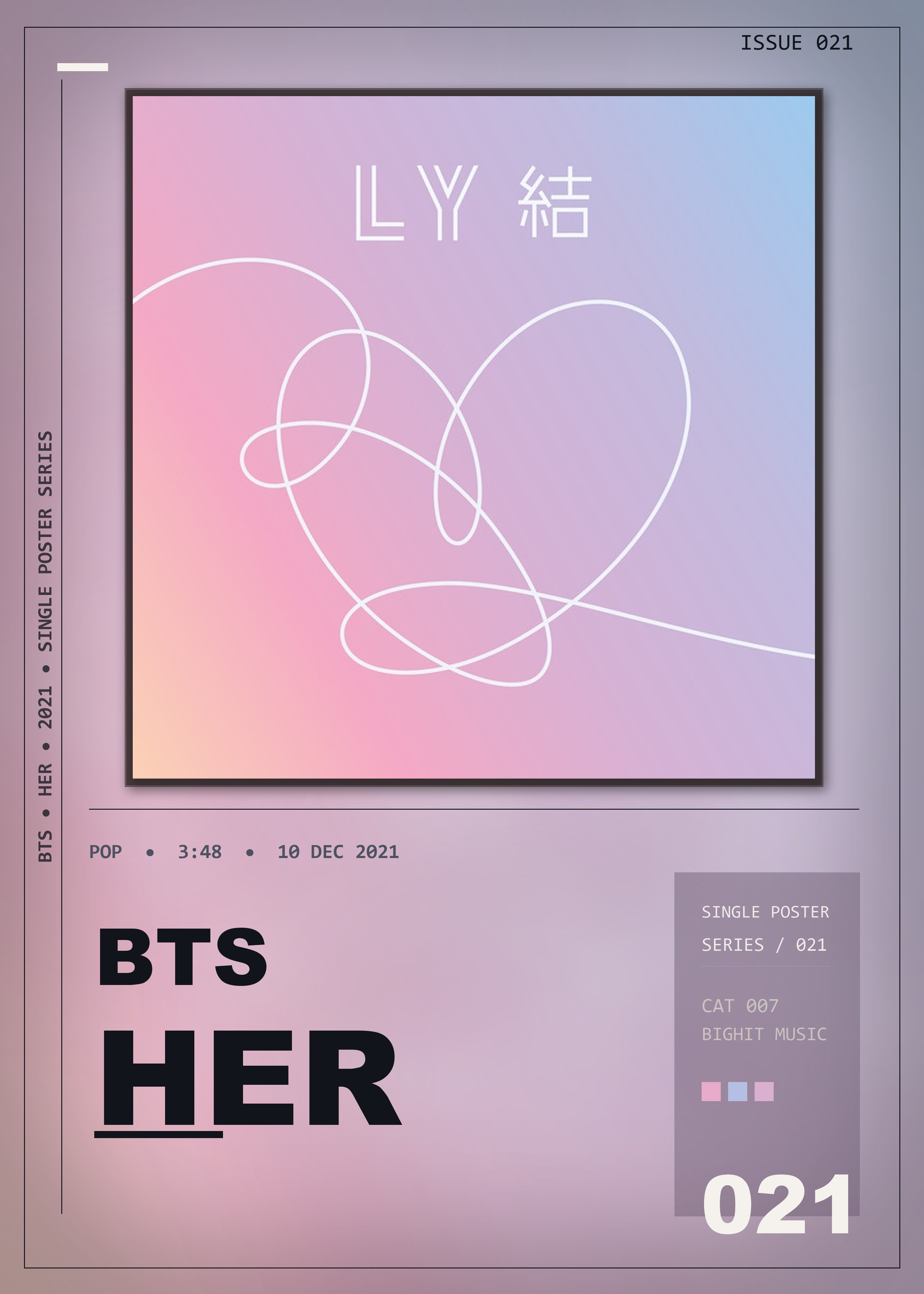 Music poster: BTS - Her