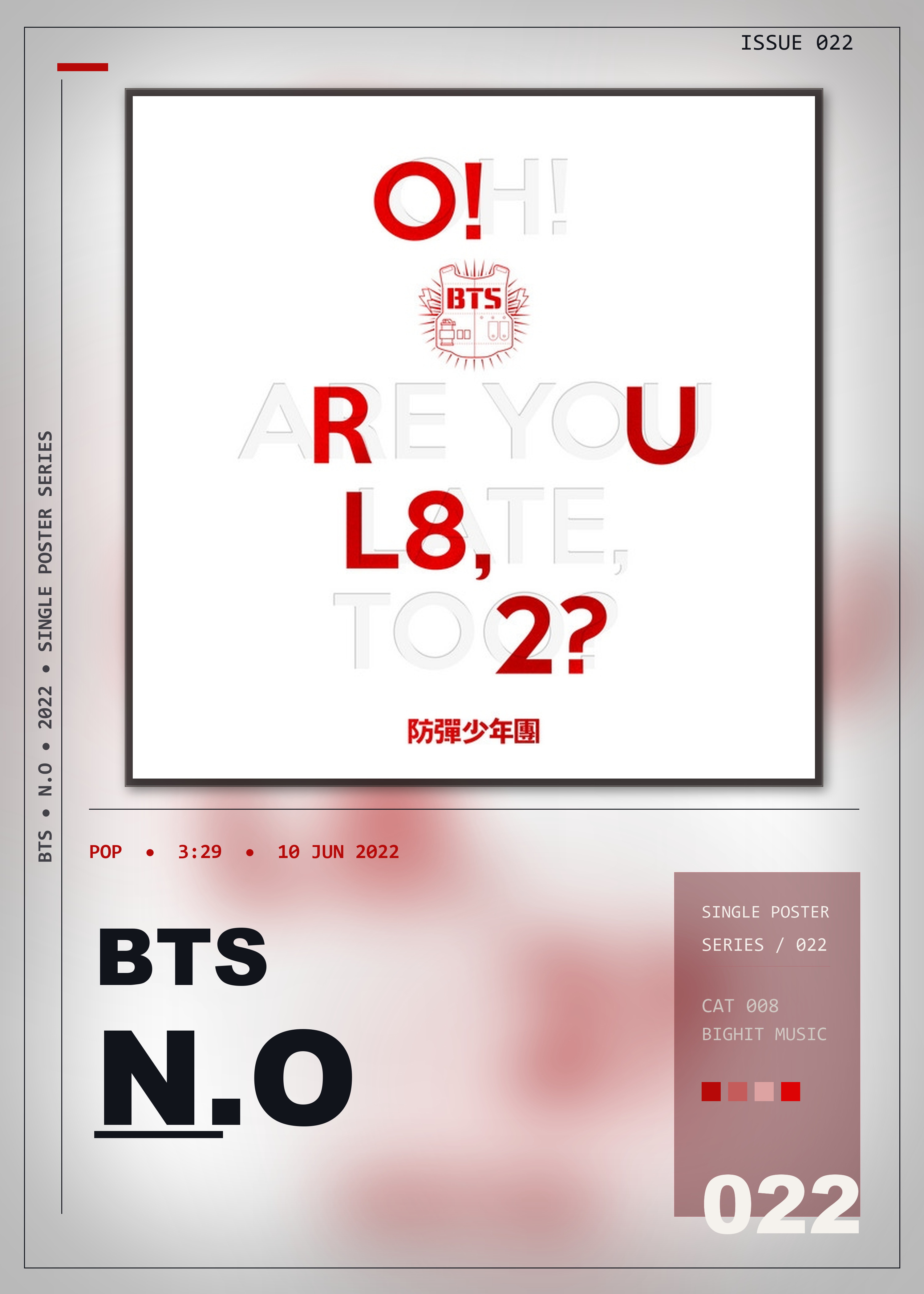 Music poster: BTS - NO