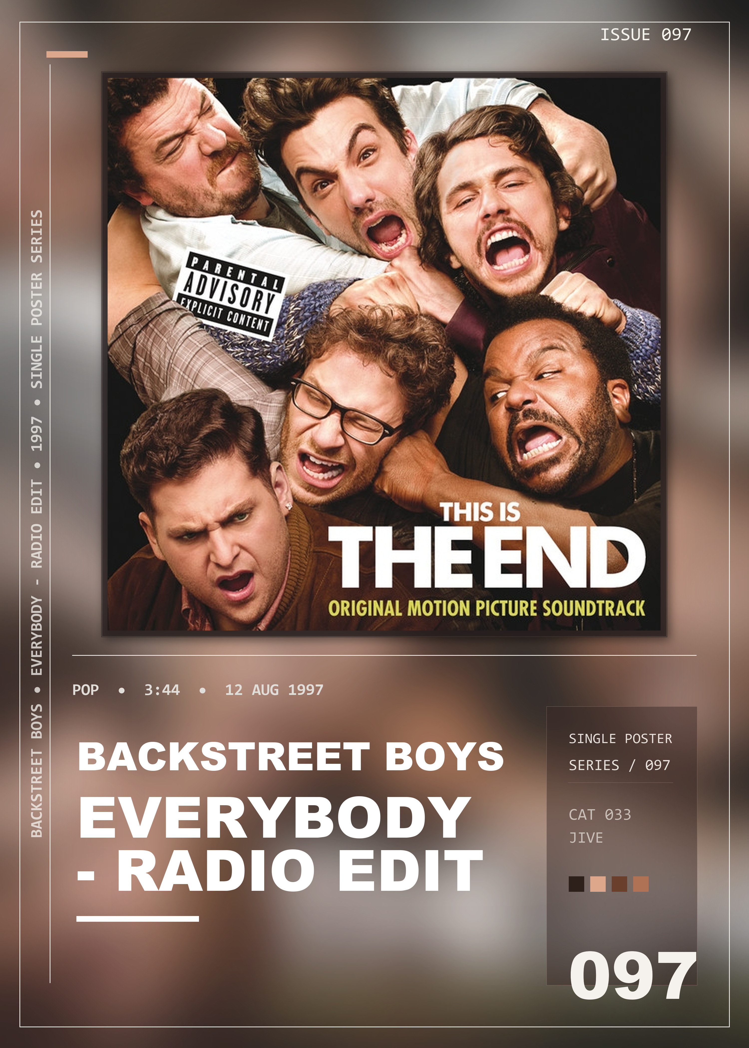 Music poster: Backstreet Boys - Everybody Backstreets Back - Radio Edit