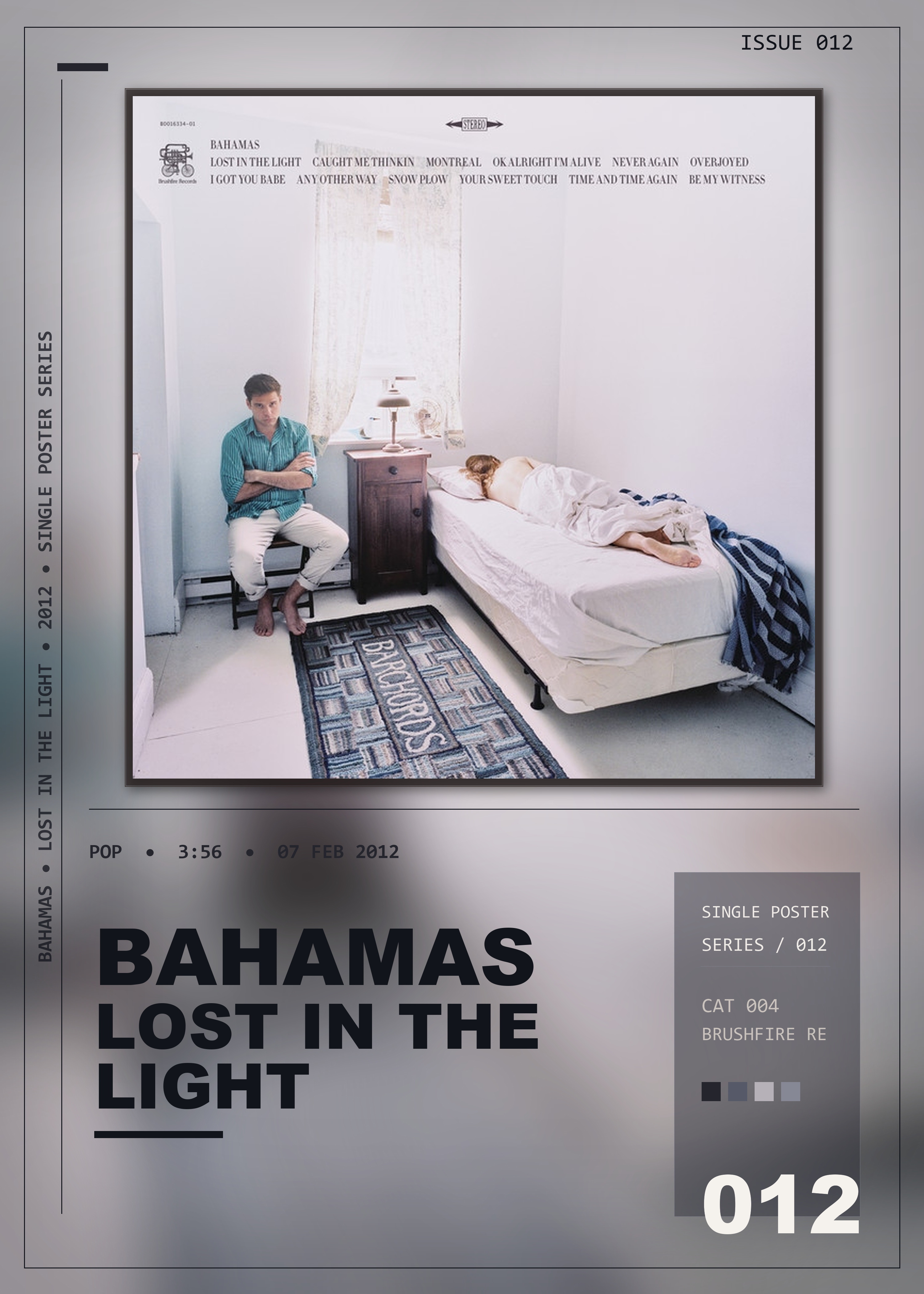 Music poster: Bahamas - Lost In The Light