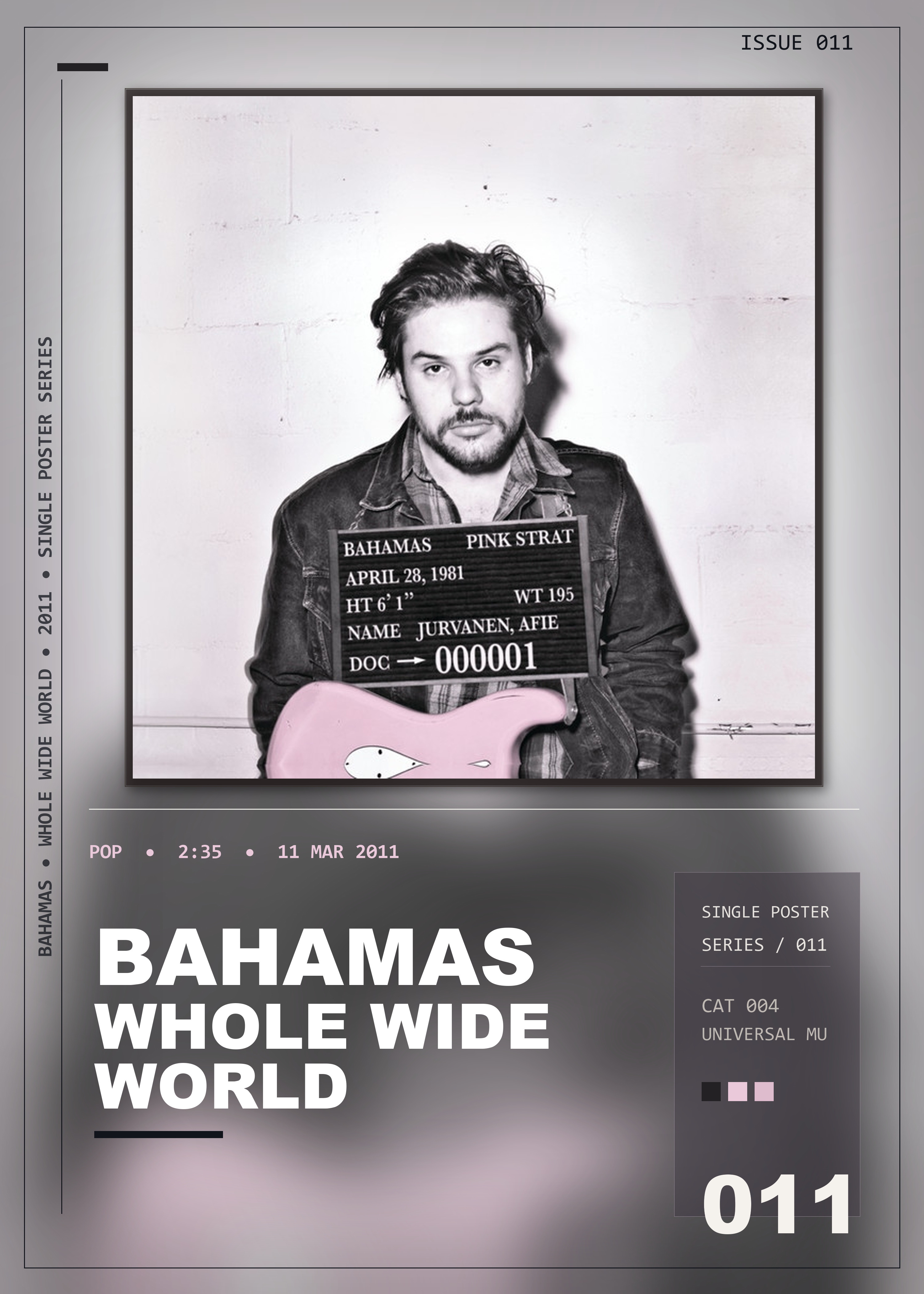 Music poster: Bahamas - Whole Wide World