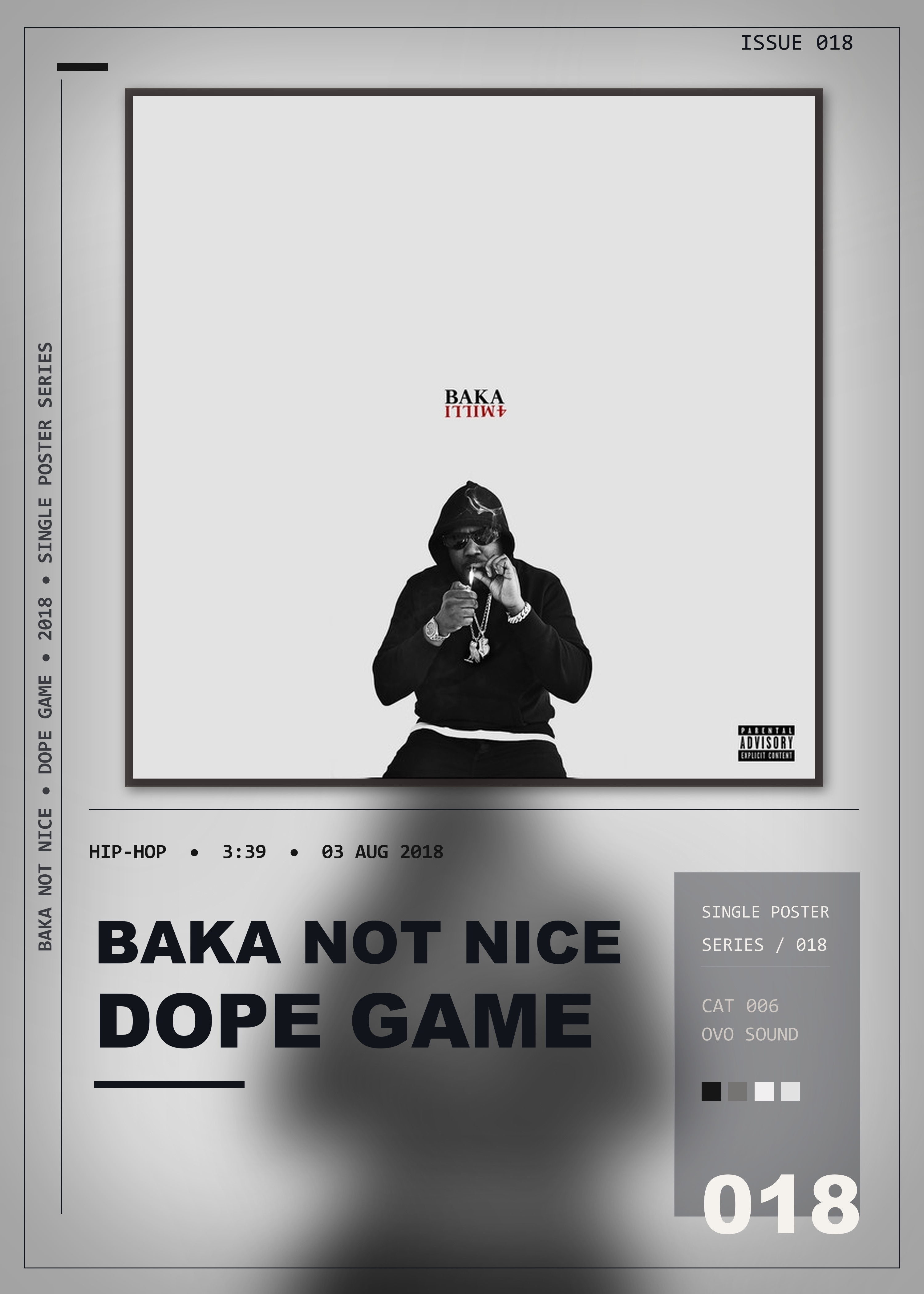 Music poster: Baka Not Nice - Dope Game