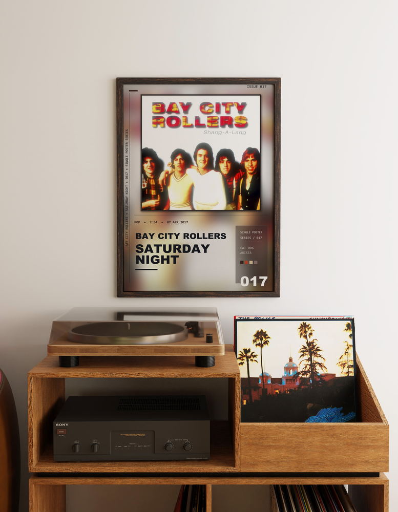 Music poster: Bay City Rollers - Saturday Night