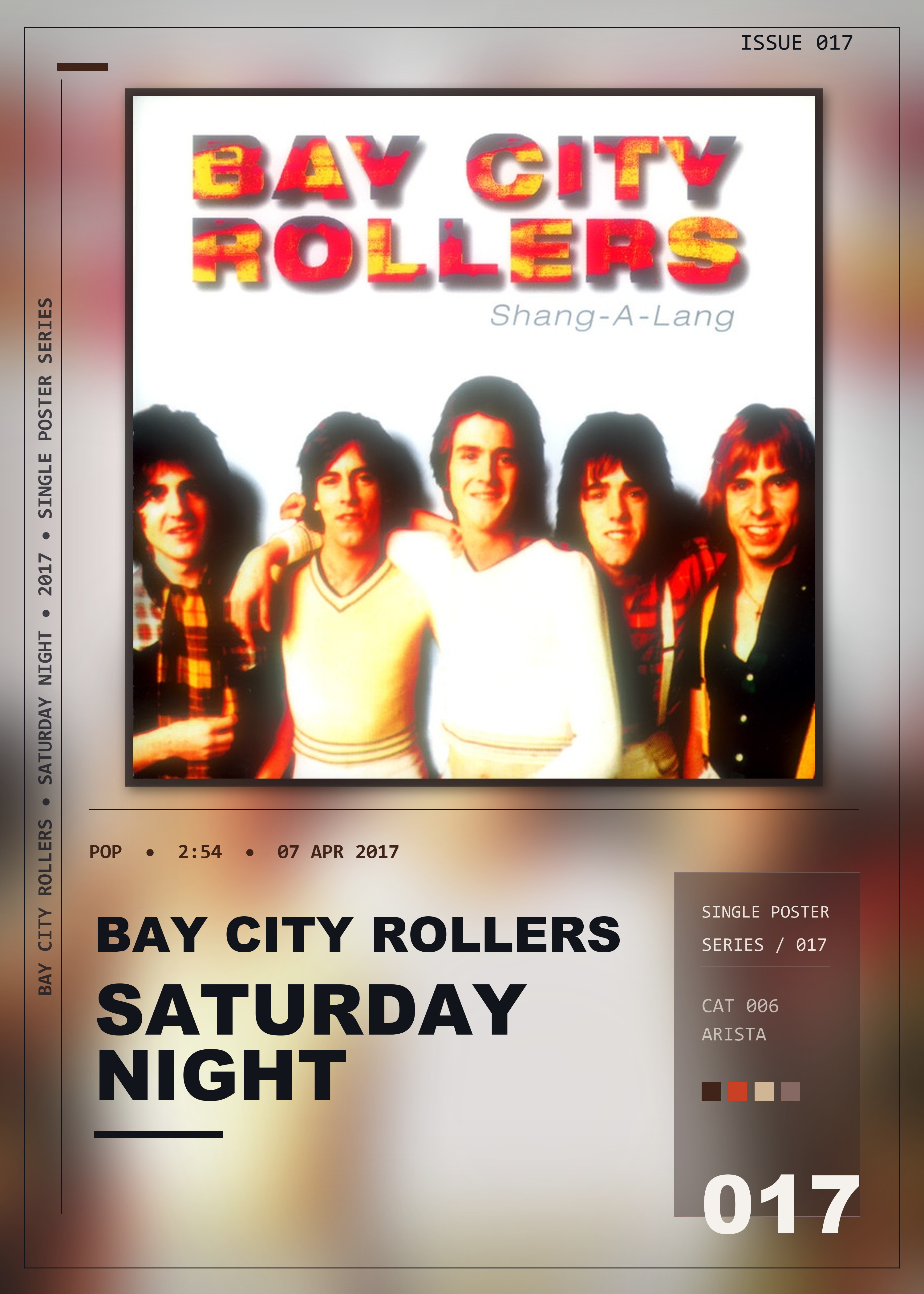 Music poster: Bay City Rollers - Saturday Night