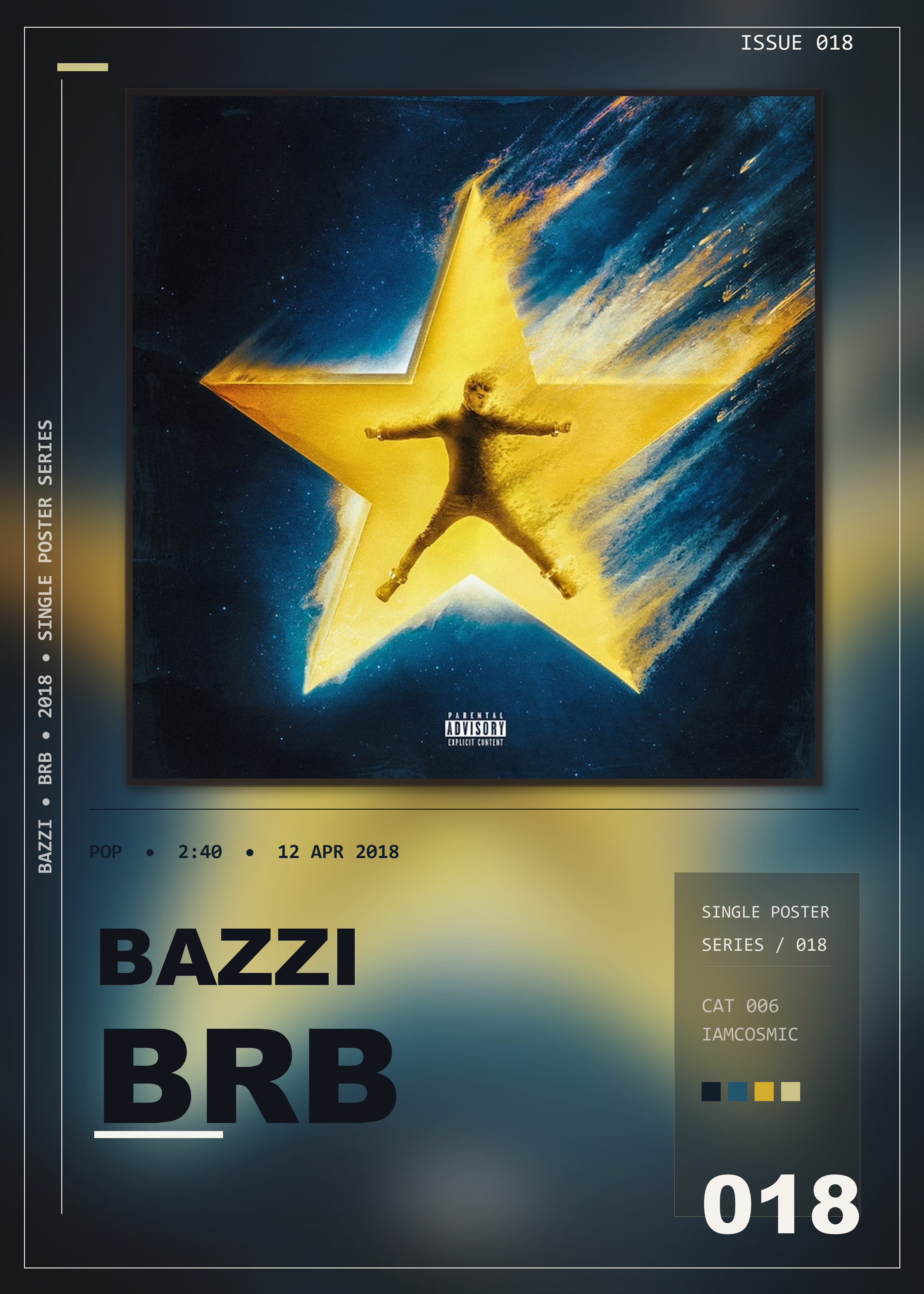 Music poster: Bazzi - BRB