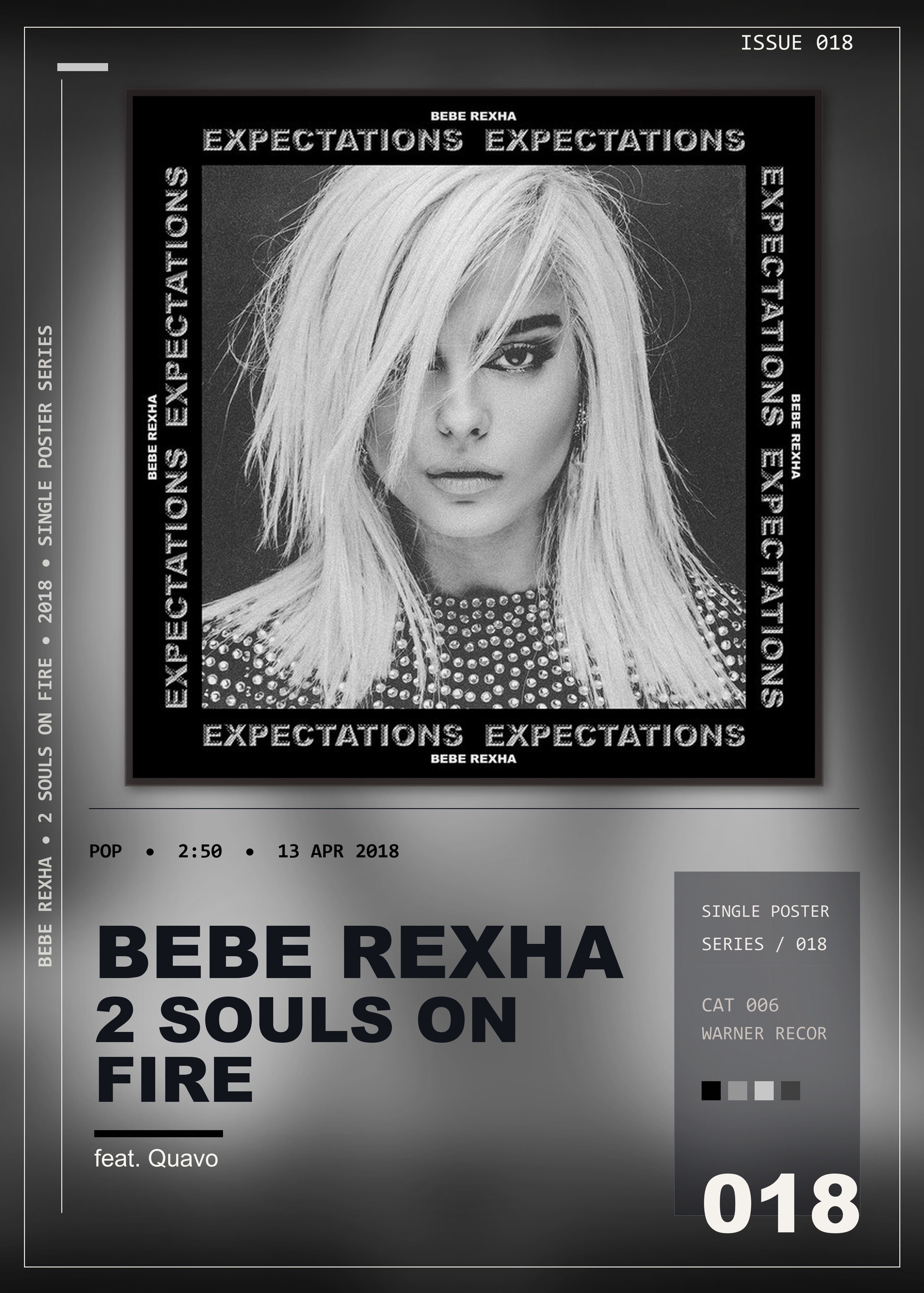 Music poster: Bebe Rexha - 2 Souls on Fire feat Quavo