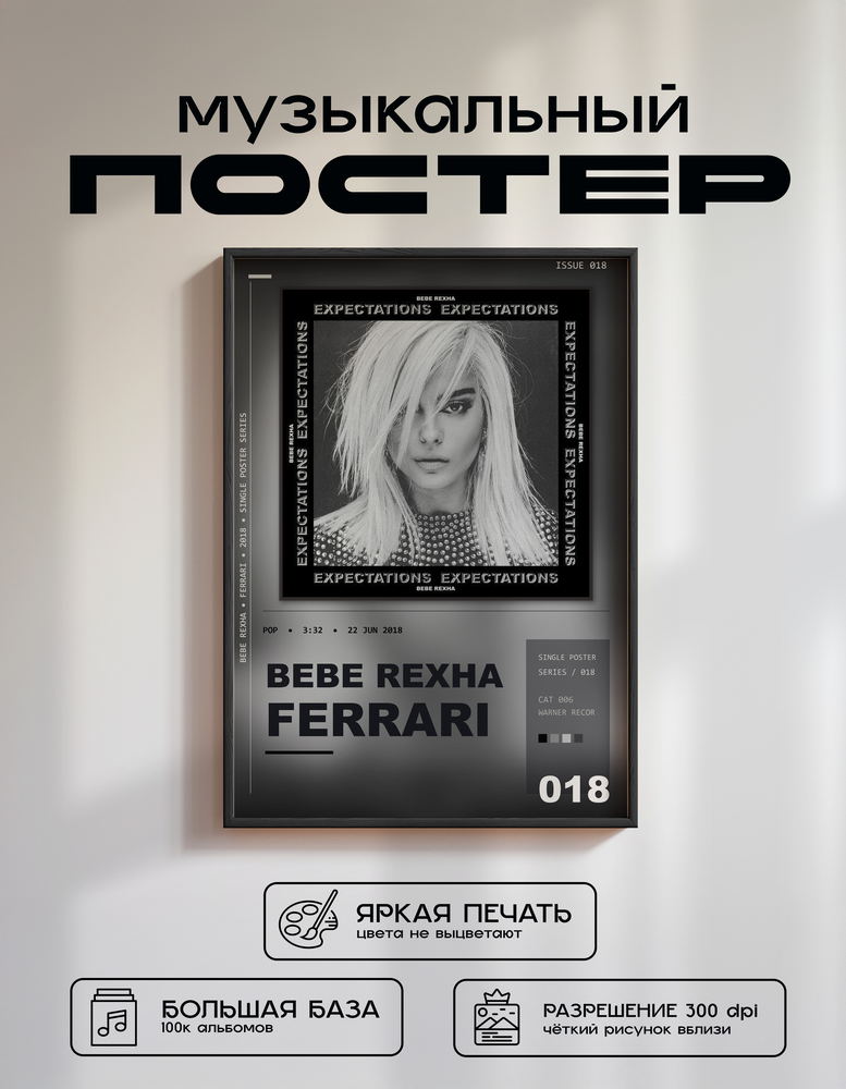 Music poster: Bebe Rexha - Ferrari