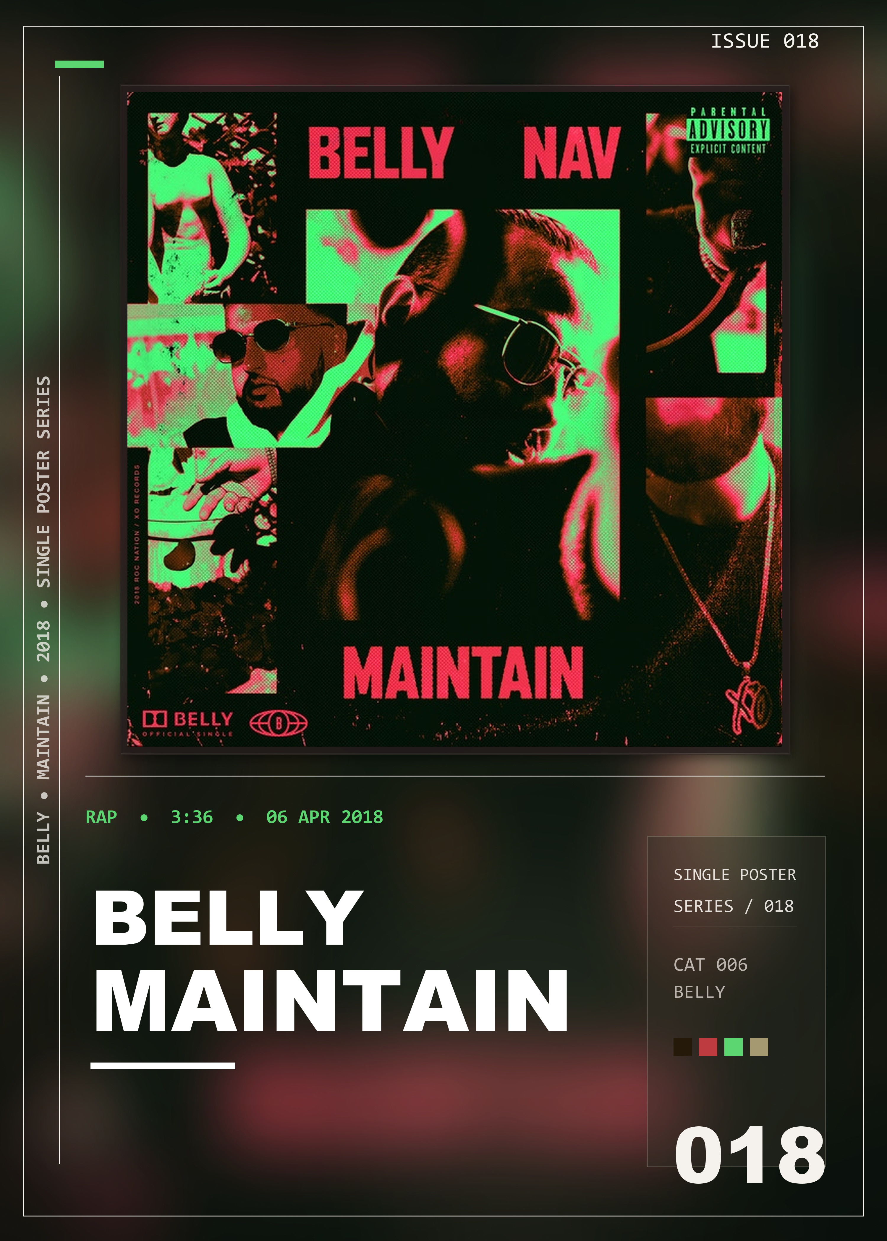 Music poster: Belly - Maintain