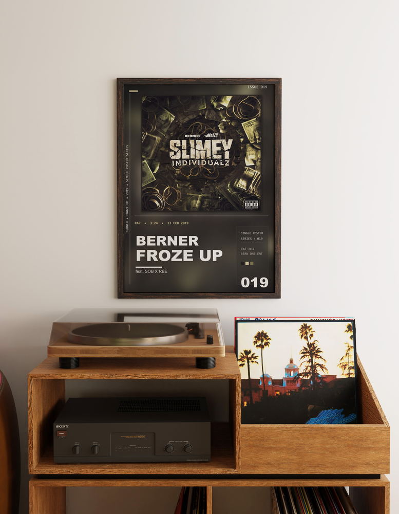 Music poster: Berner - Froze Up feat SOB X RBE