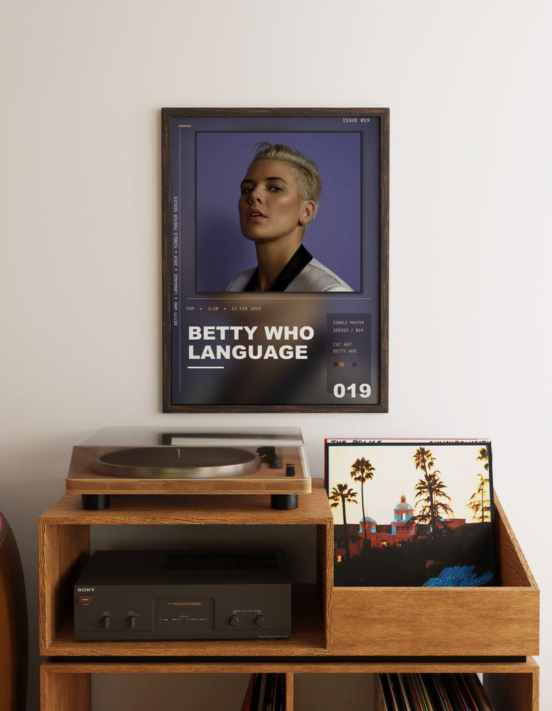 Music poster: Betty Who - Language