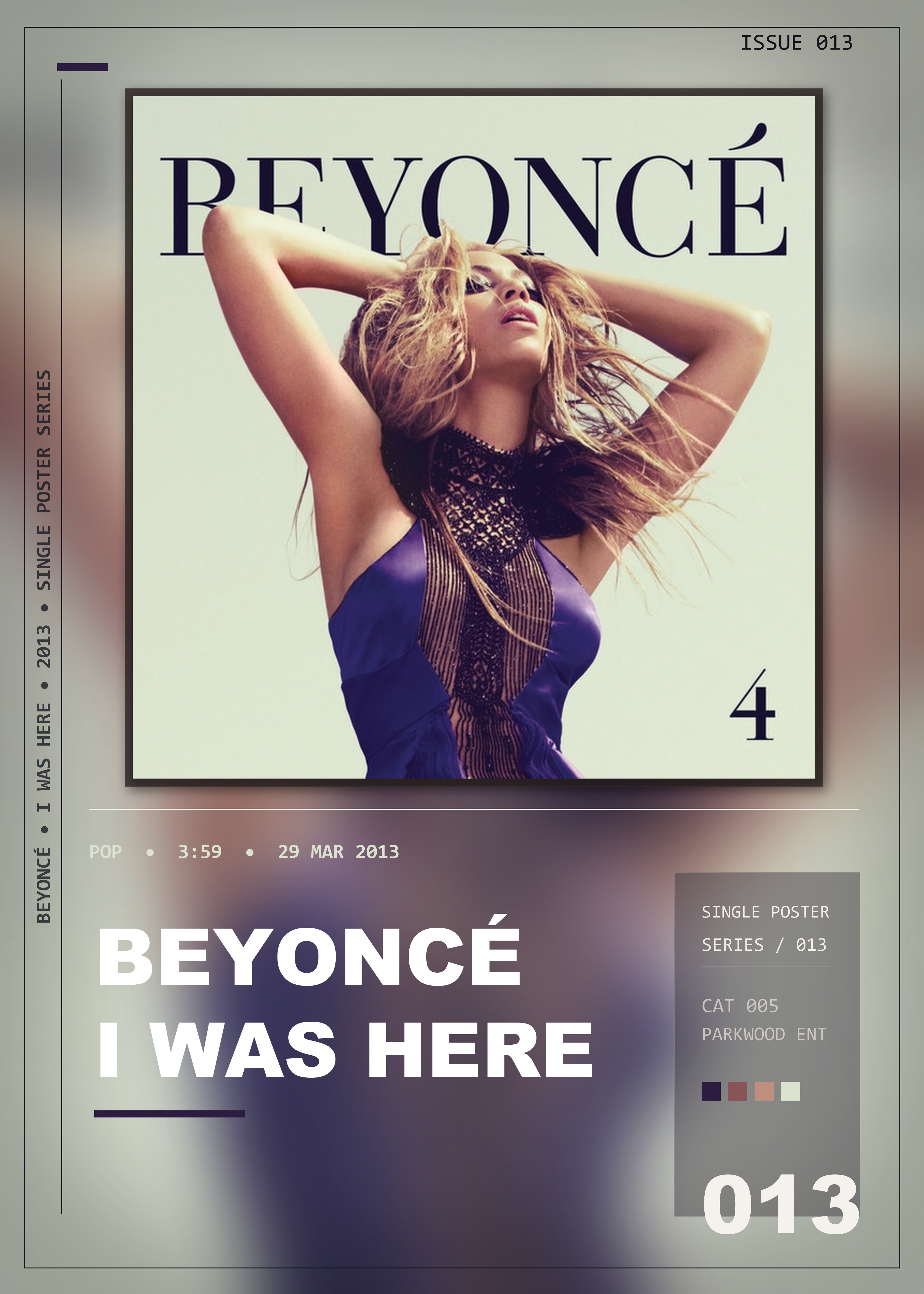 Music poster: Beyoncé - I Was Here