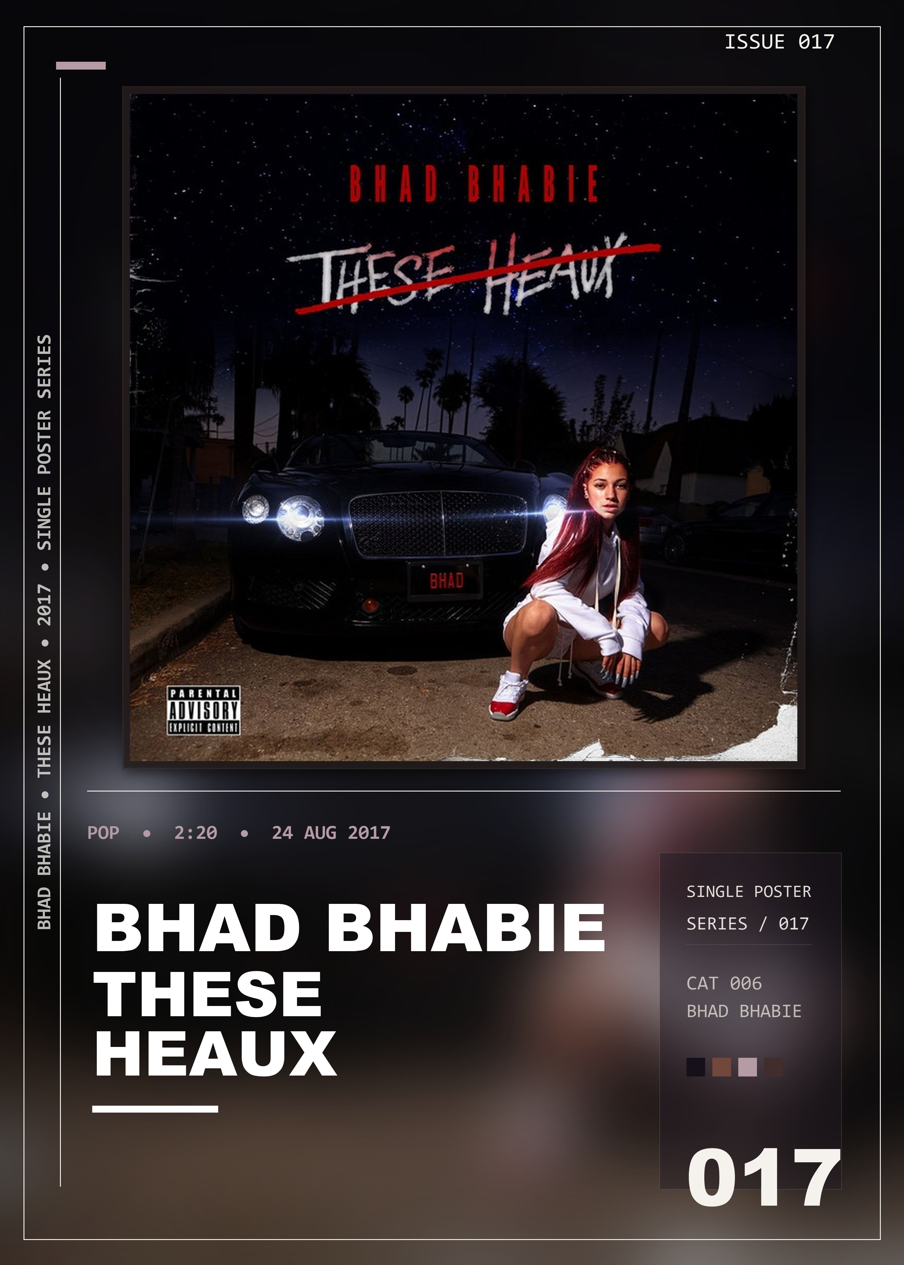 Music poster: Bhad Bhabie - These Heaux