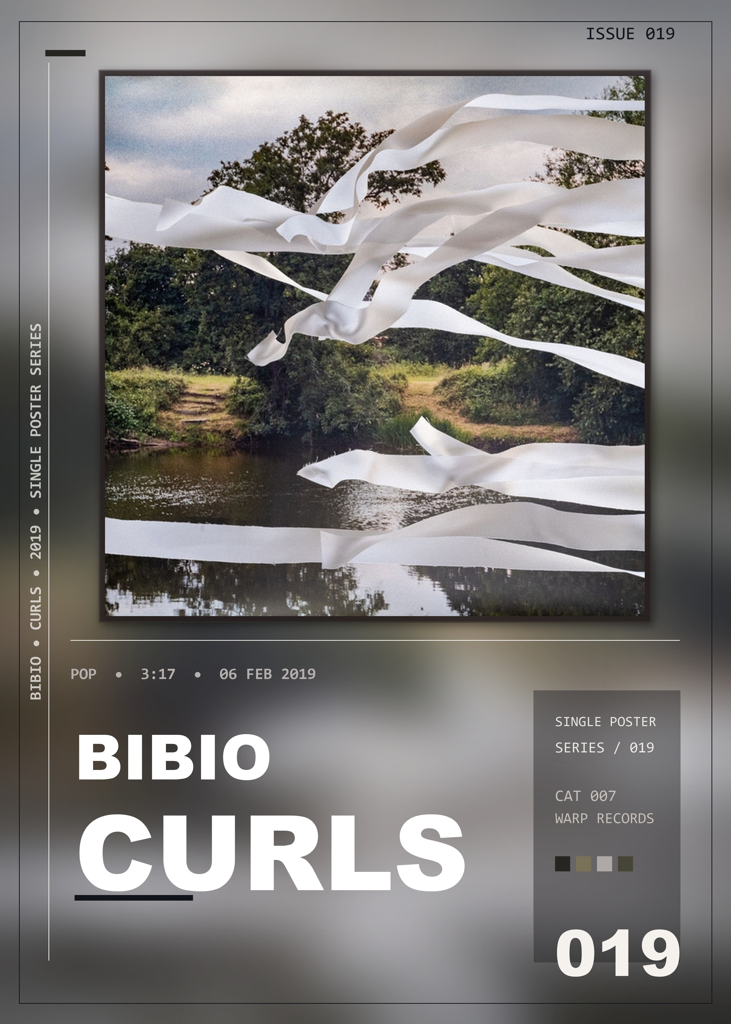 Music poster: Bibio - Curls
