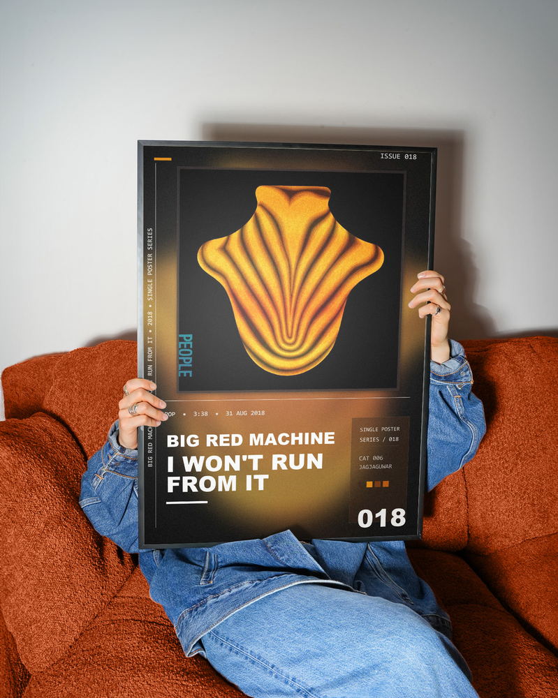 Music poster: Big Red Machine - I Wont Run From It