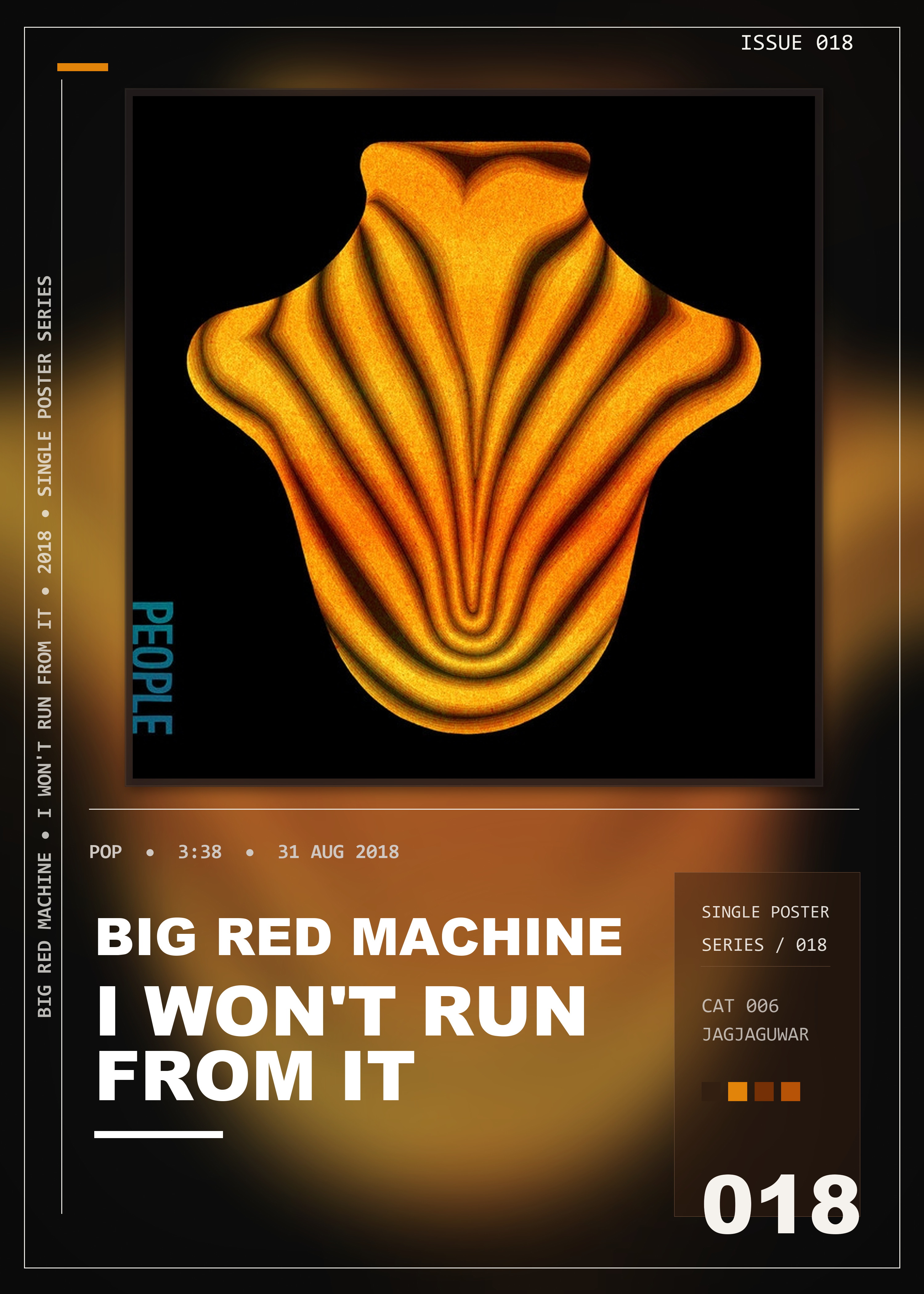 Music poster: Big Red Machine - I Wont Run From It