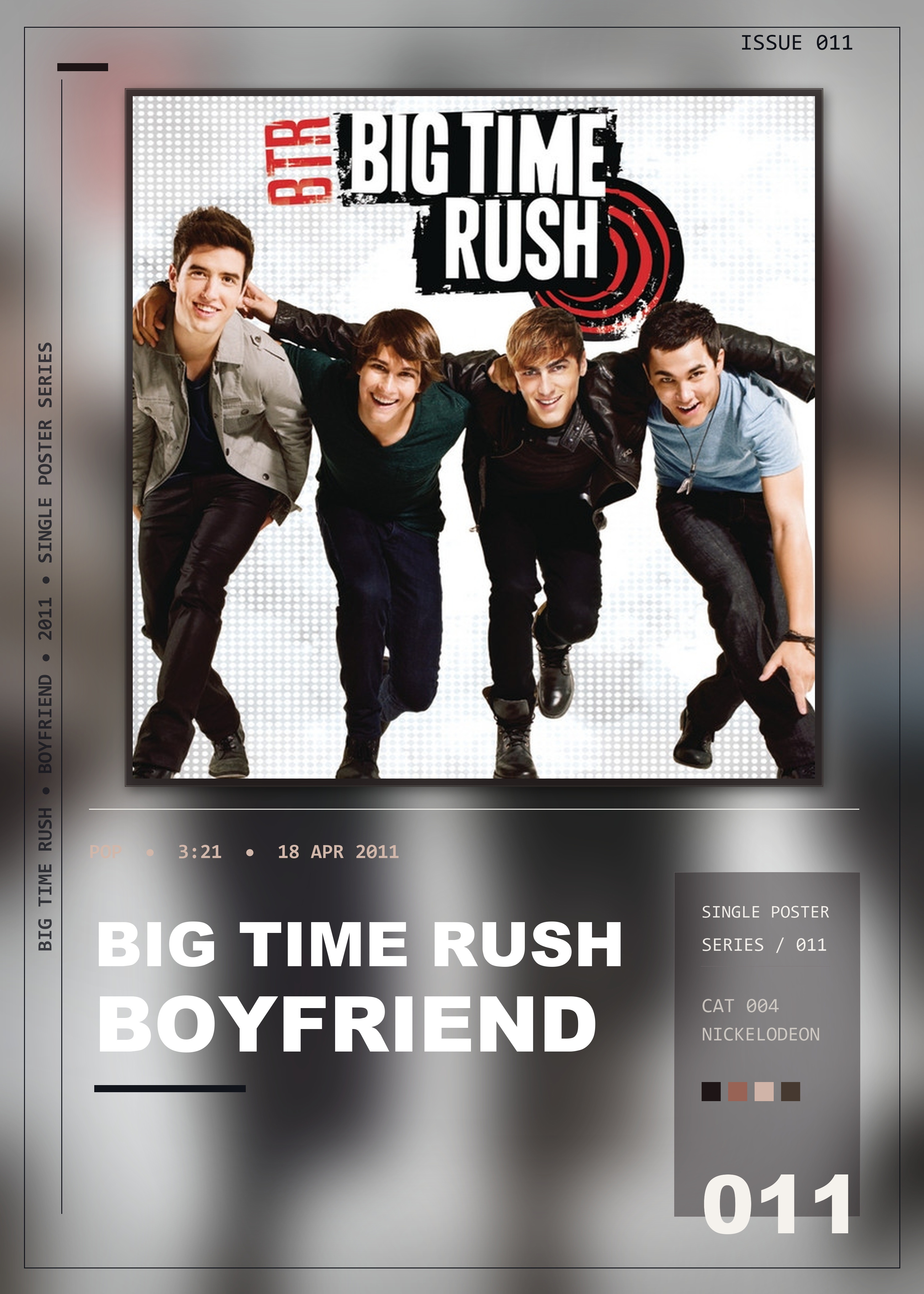Music poster: Big Time Rush - Boyfriend